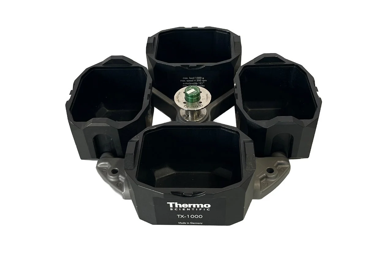 Thermo Scientific TX-1000 Rotor 75003017 with 4 Buckets and 2 Adapters