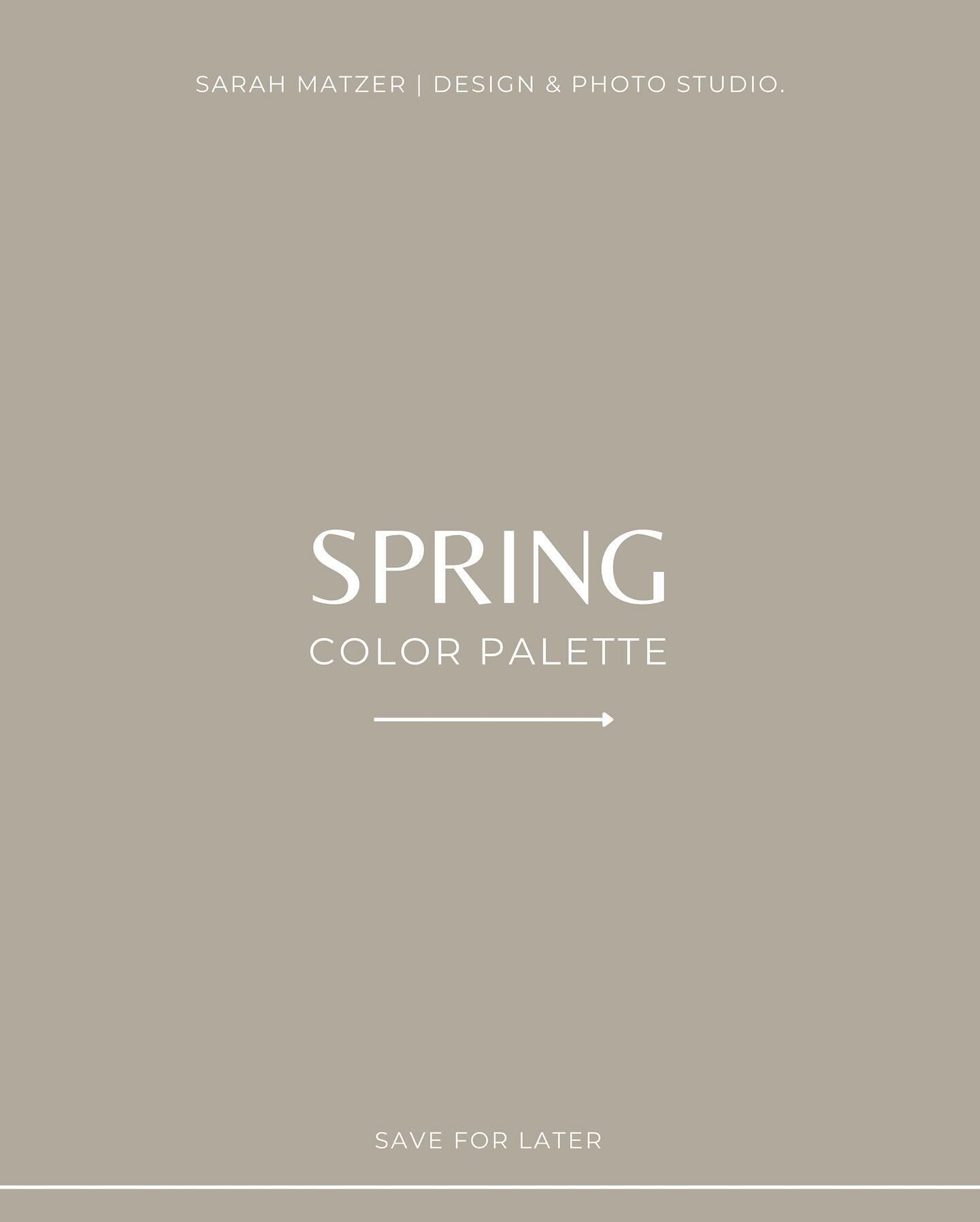 hello spring.🌷let&rsquo;s welcome the season with some beautiful spring color palettes that will surely brighten up your day! 🌞

more on my website |  link in bio. ☼ 
&rarr; www.designmatzer.at
⠀

⠀⠀

#sarahmatzerdesign #springcolors #springcolorpa