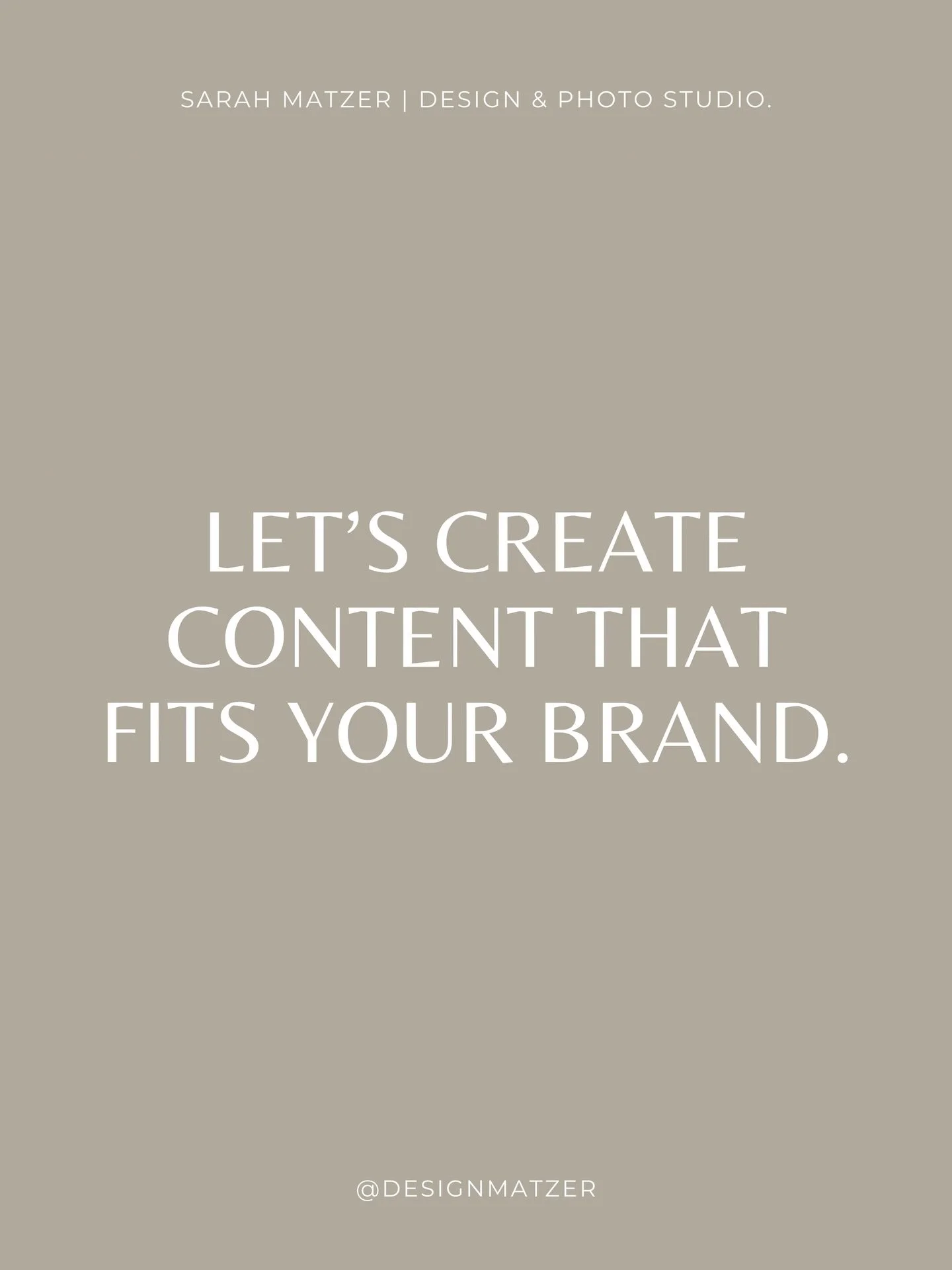 Ready for better content?
Guter Inhalt ist mehr als ein sch&ouml;nes Logo. Ich entwickle eine stimmige visuelle Welt aus Fotografie und Design, die eure Pers&ouml;nlichkeit, Stimmung und Wiedererkennung st&auml;rkt. So wird eure Marke greifbar und er