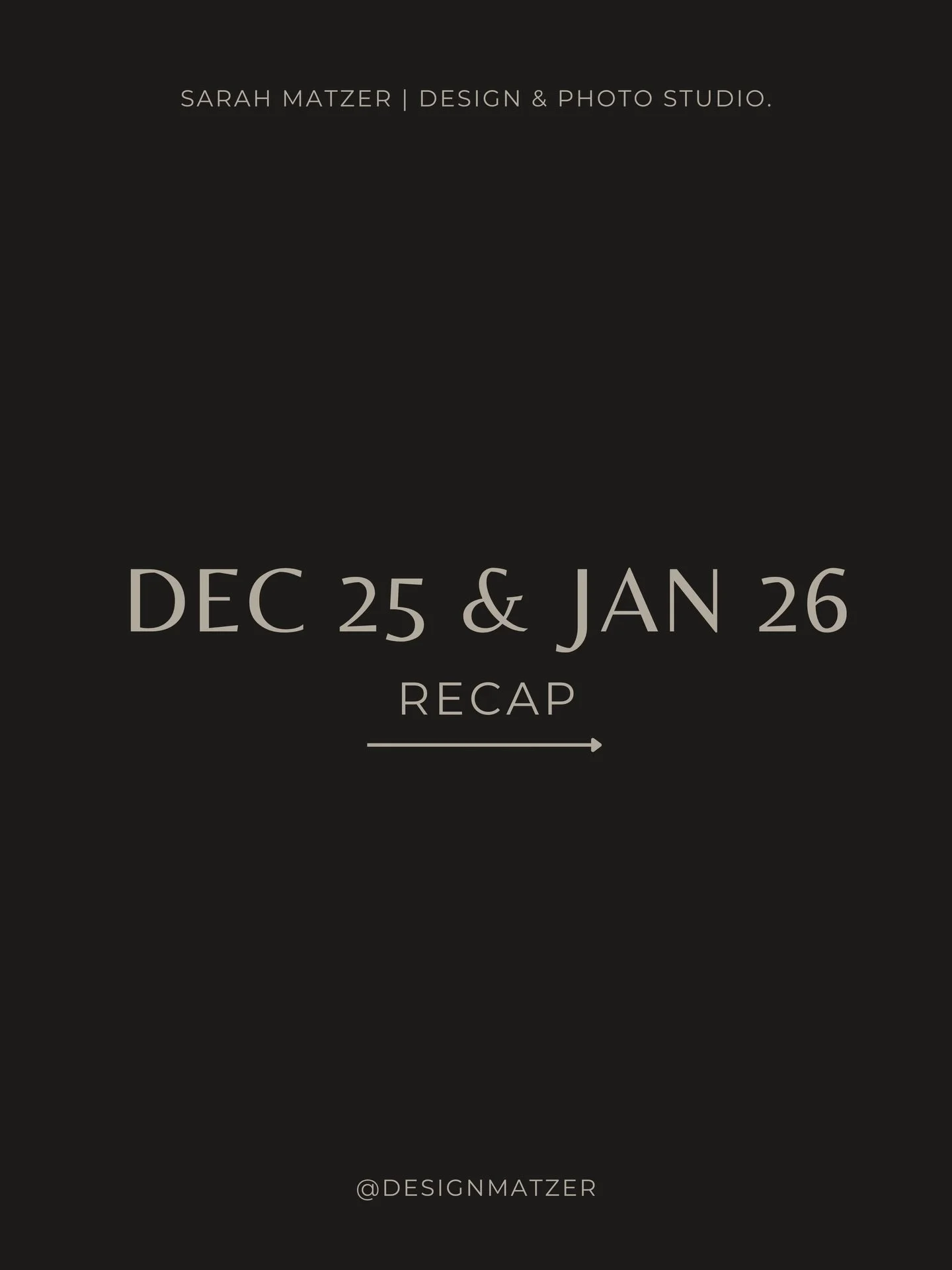 a late recap of the last two months. 💭

DEC 01 to 18 | WORK MODE ONLY.
Die ersten Dezemberwochen waren sehr intensiv. Viele Shootings, edits, lange N&auml;chte und jede Menge Projekt.

DEC 18 to JAN 15 | BREAK TIME
Out of Studio in Mexico. Weniger A
