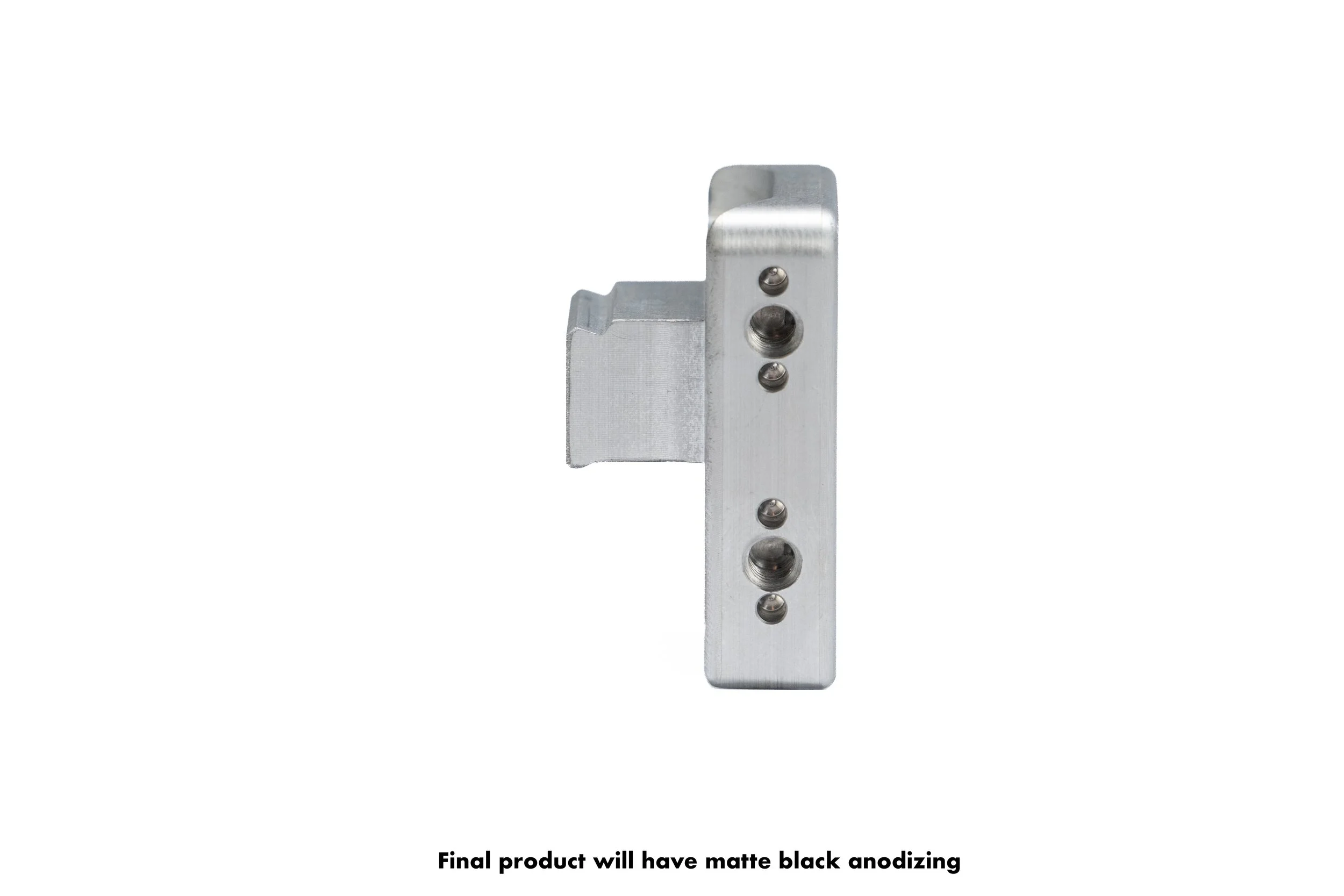 The Tilta Ring Handle Starter is a precision-machined aluminum upgrade for the Tilta Advanced and Basic Ring Grips. Replacing the DJI battery with a compact mini cheeseplate, it features two 3/8"-16 a