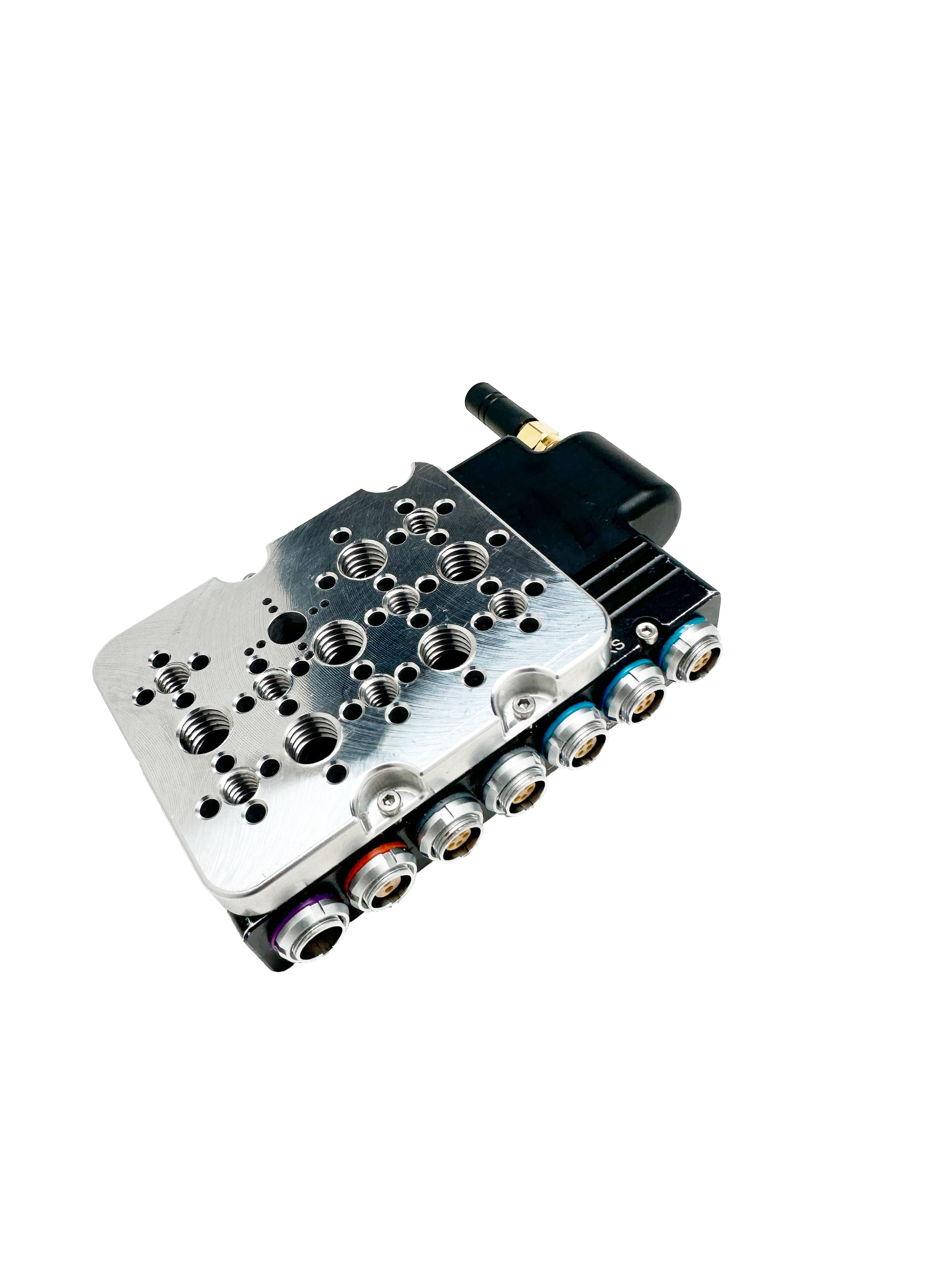 Teradek RT MDR.X Cheeseplate with 1/4" and 3/8" locating pins