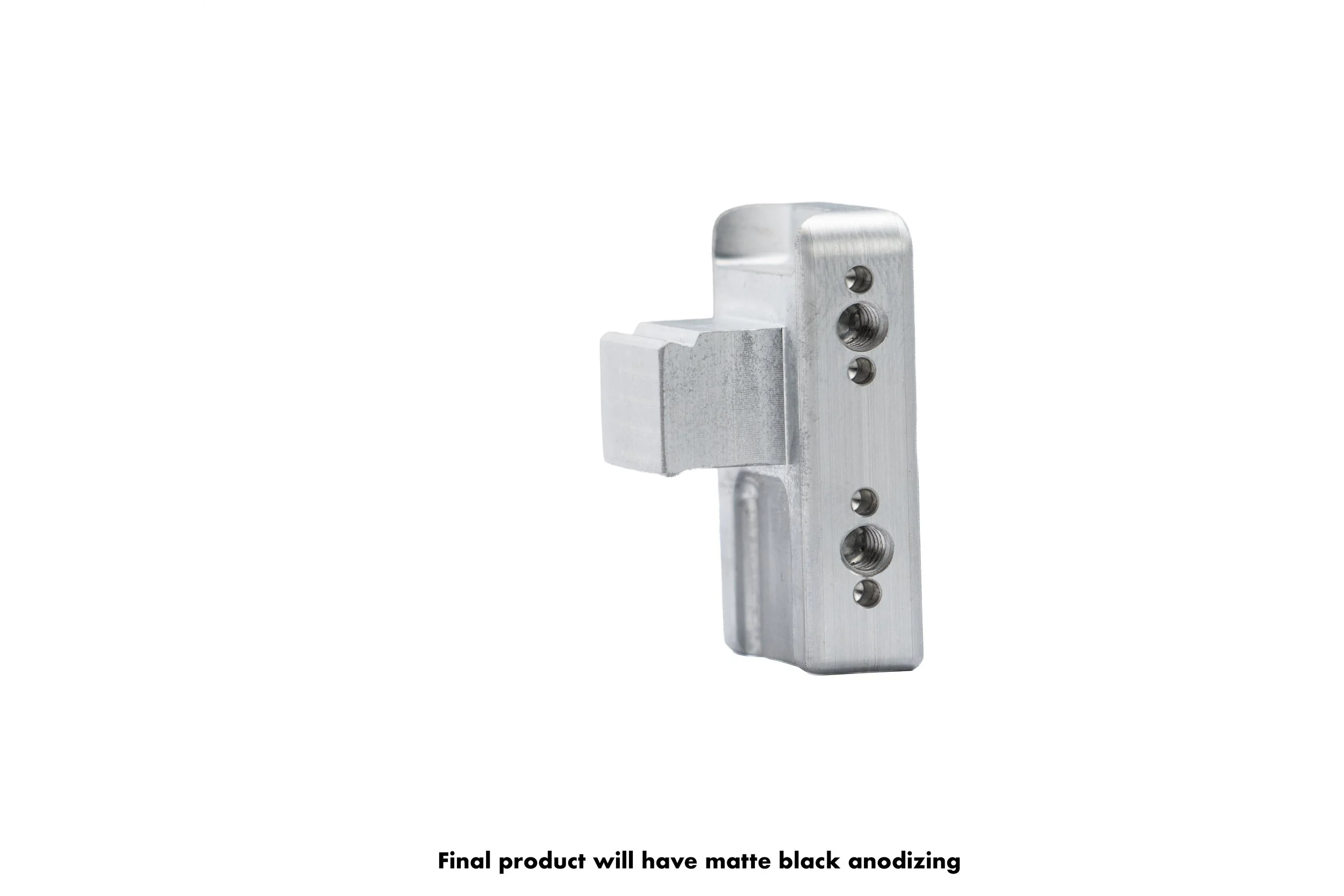 The Tilta Ring Handle Starter is a precision-machined aluminum upgrade for the Tilta Advanced and Basic Ring Grips. Replacing the DJI battery with a compact mini cheeseplate, it features two 3/8"-16 a