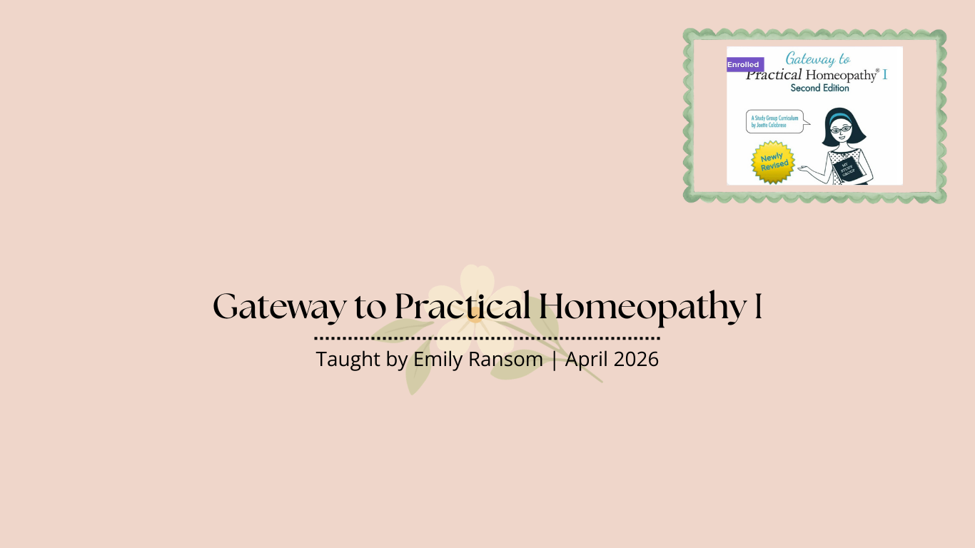 Gateway to Practical Homeopathy I