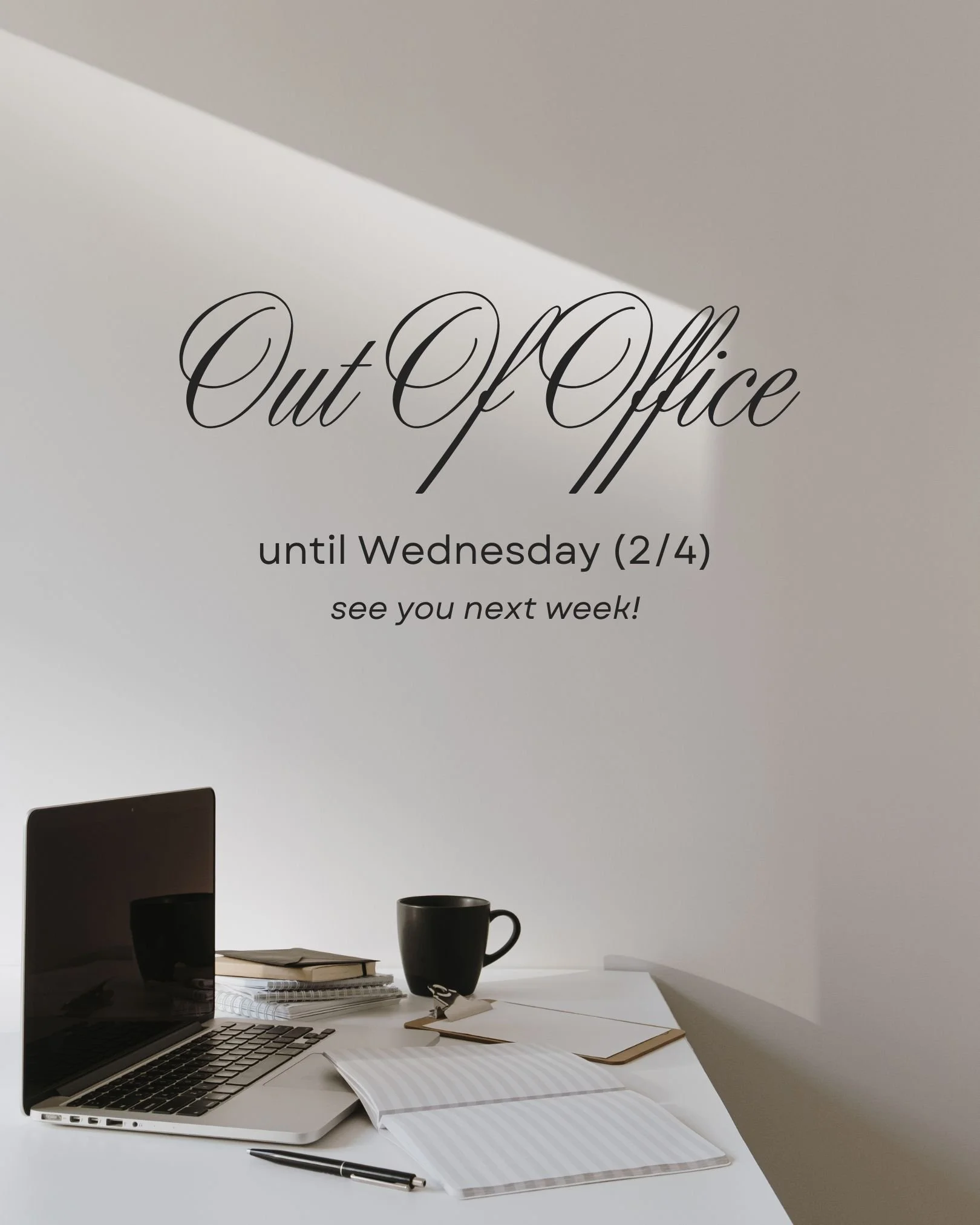 I'll be out of office this weekend and into next week, and if you want to go head over to my instagram this weekend, you can watch me run a marathon! Be back soon!