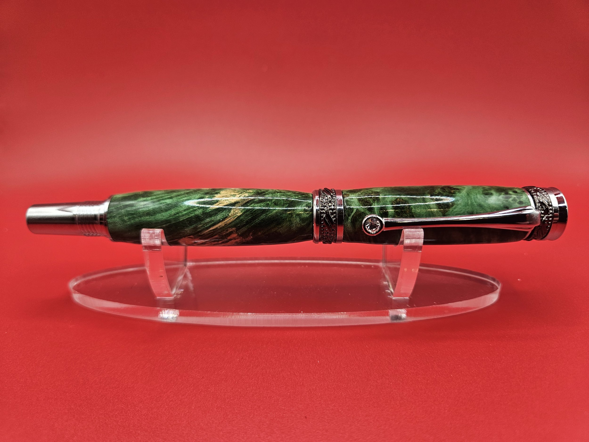 Emerald Burl Elegance Pen