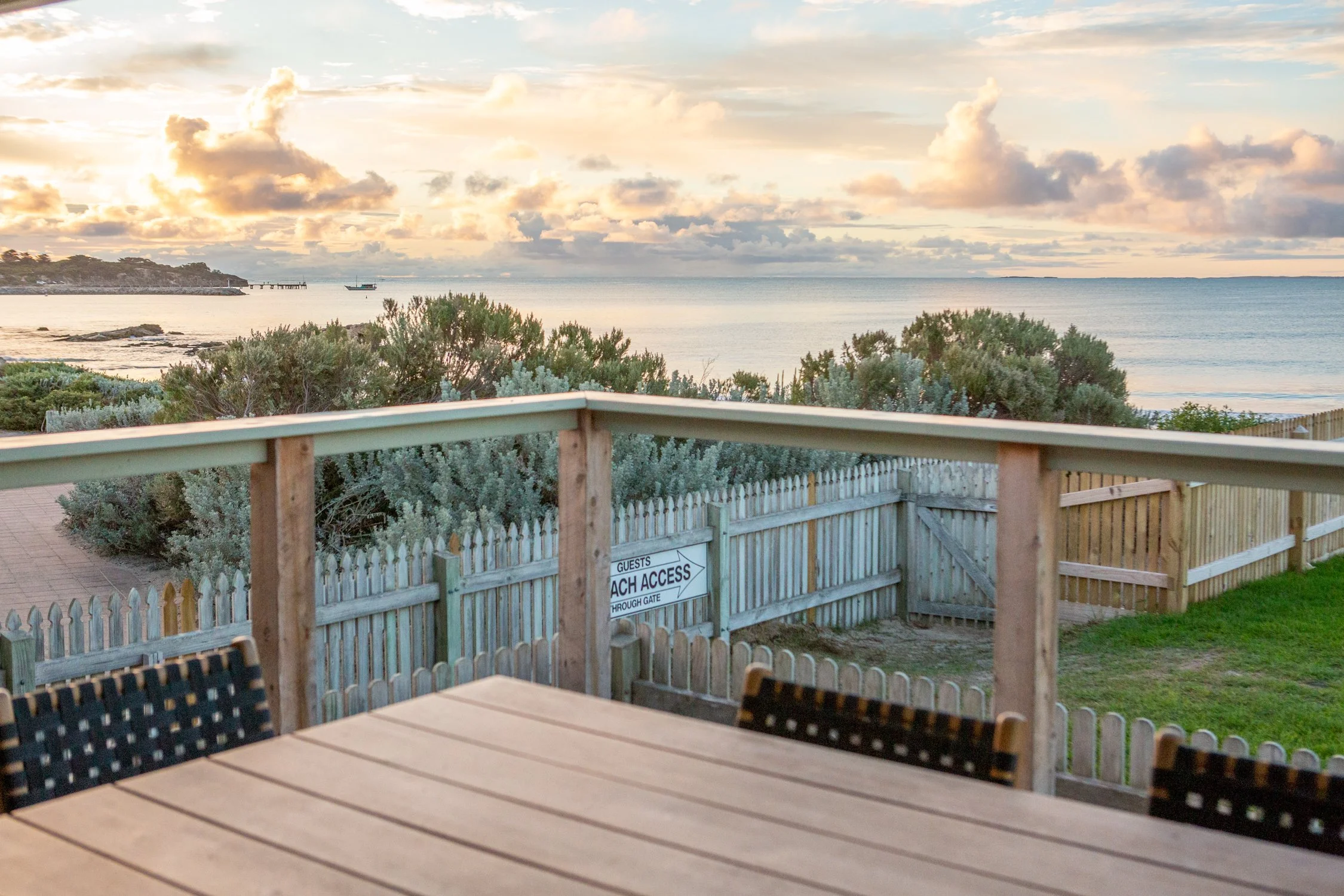  View of Guichen Bay from Splash House deck 