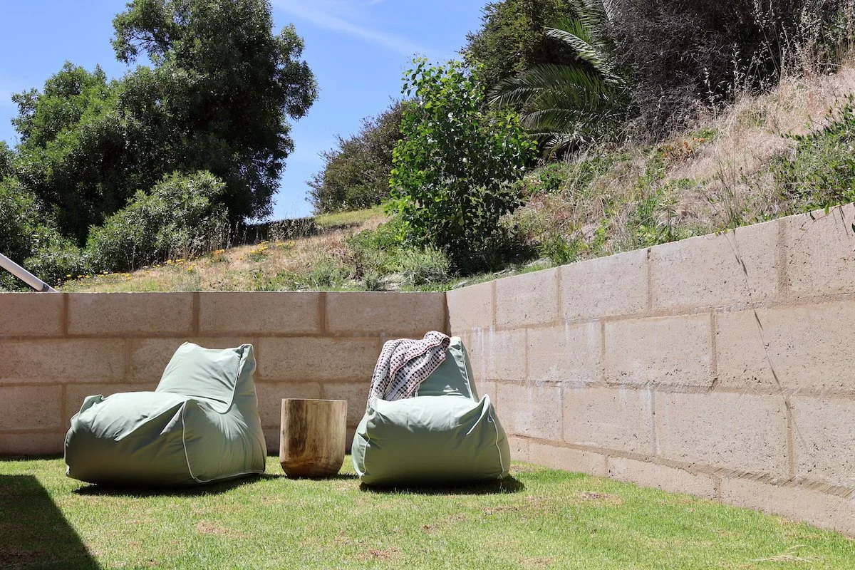 Secluded backyard