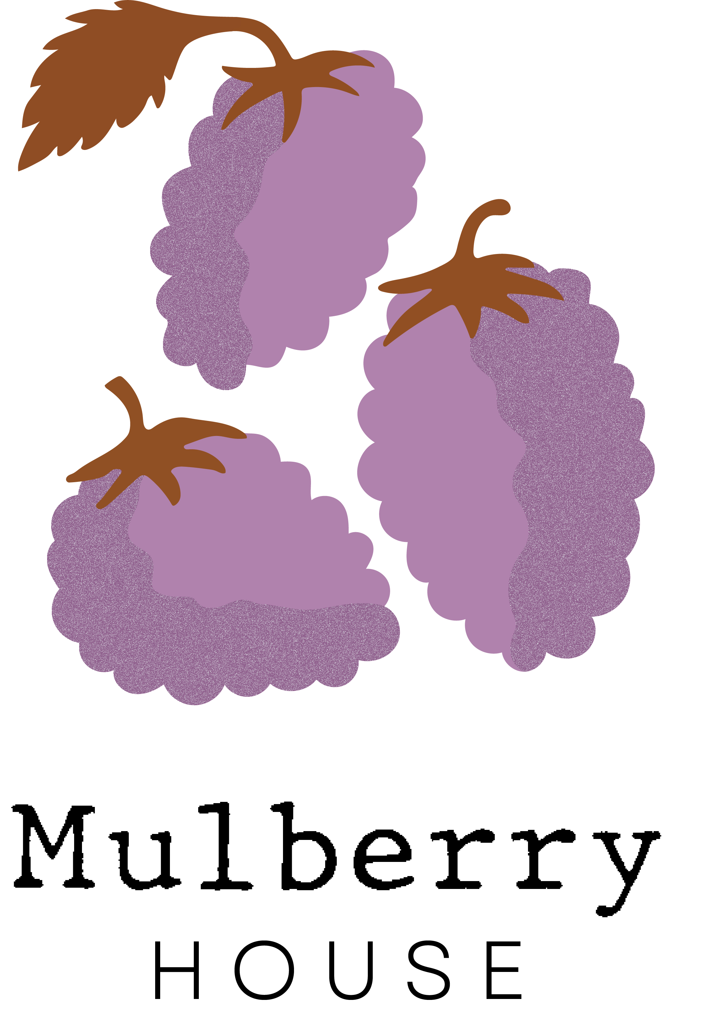 Cluster of purple grapes with brown stems and leaves on a black background.