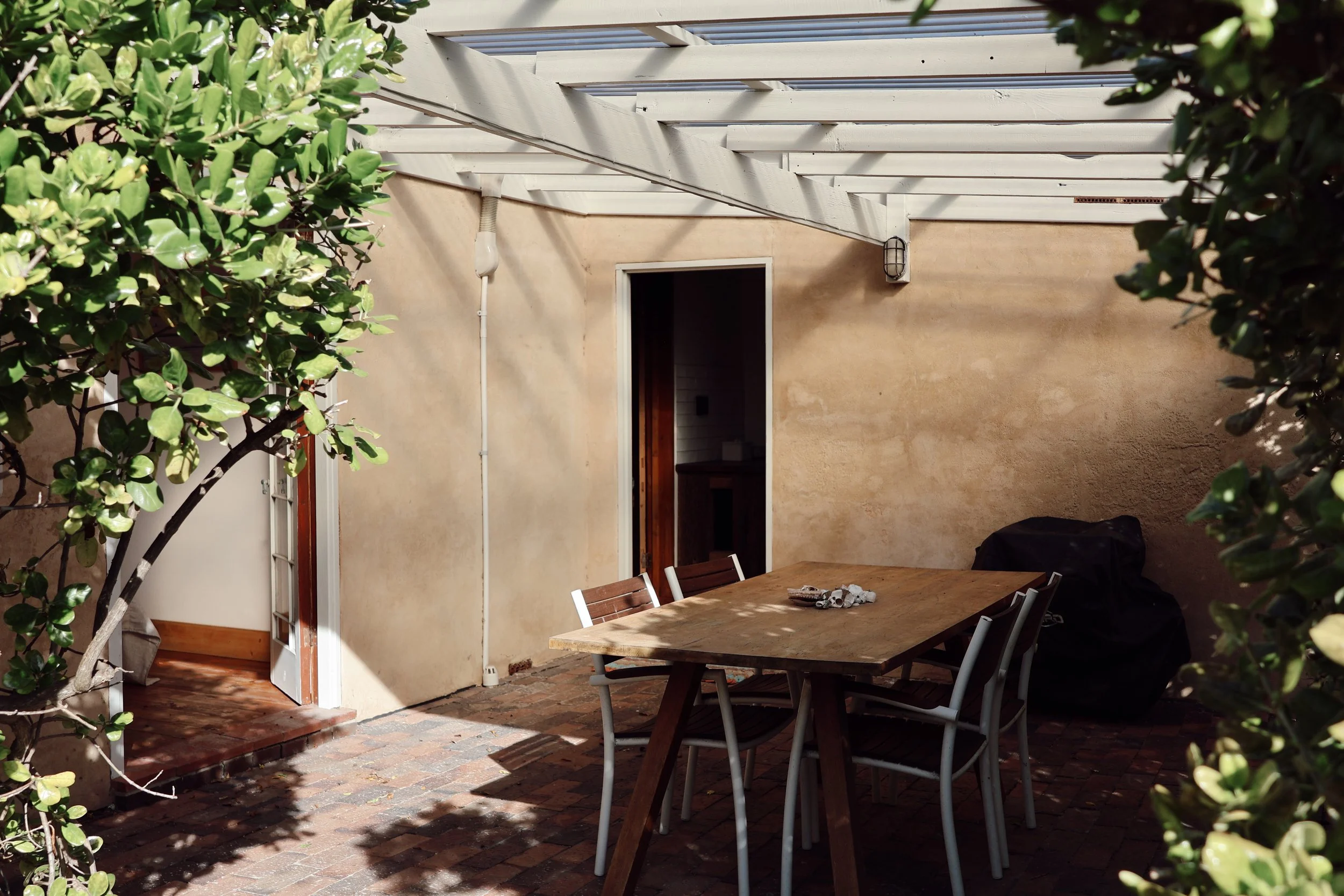 Private courtyard at rear of property