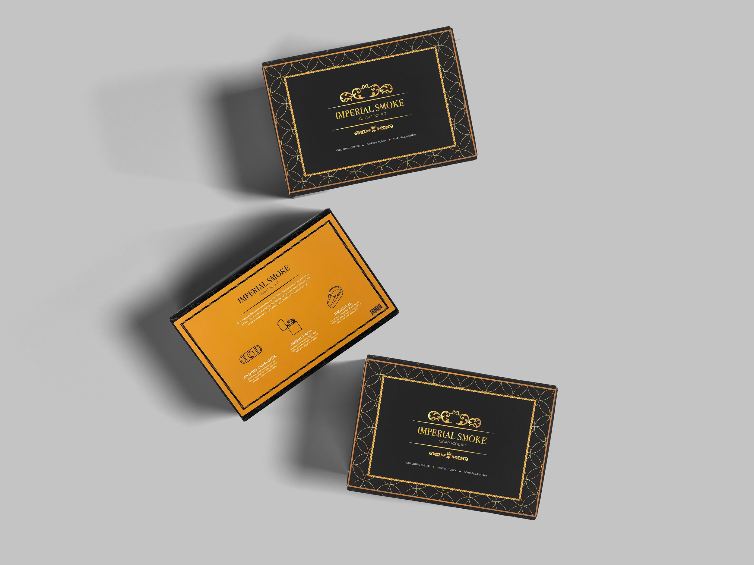 Three boxes