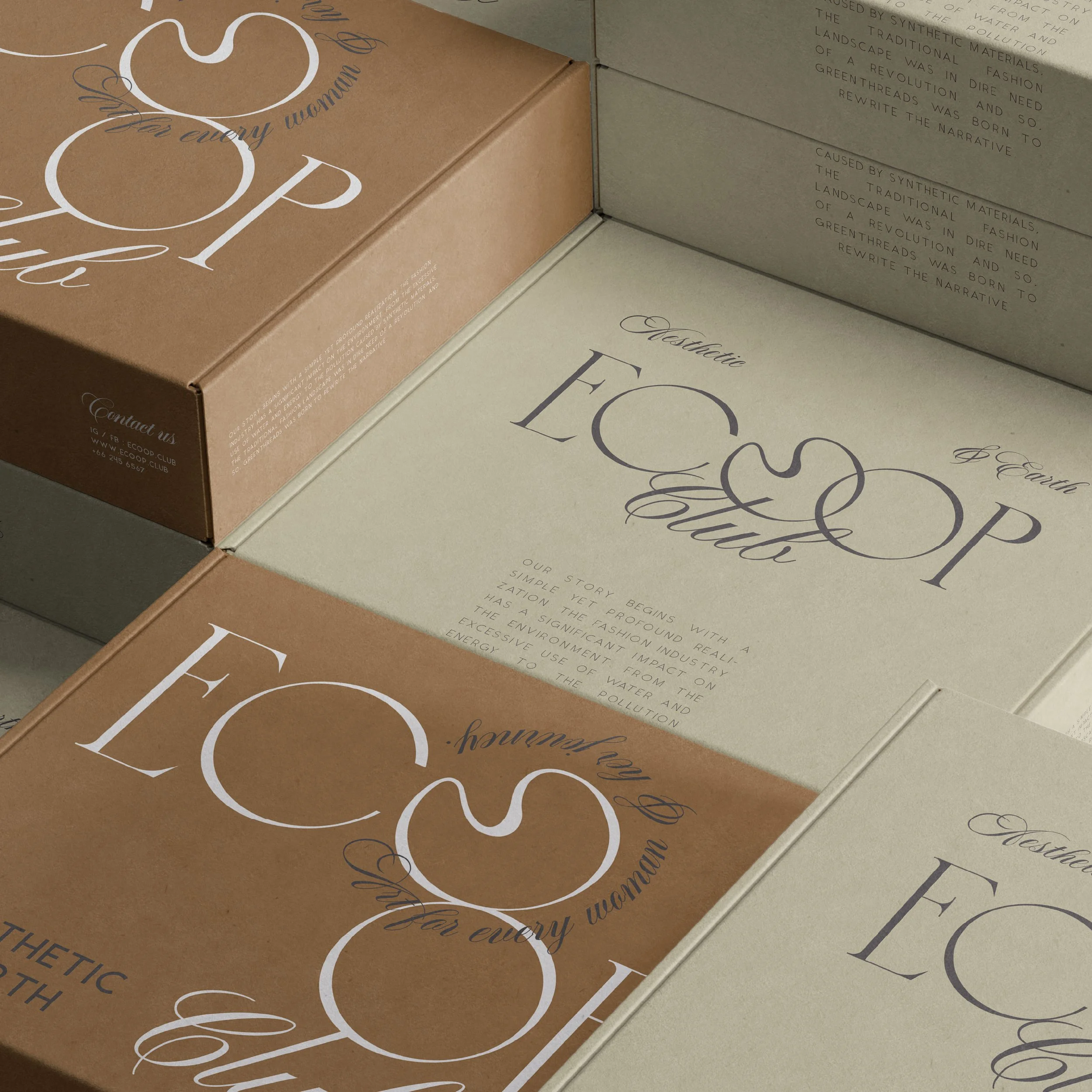 ออกแบบแพ็คเก็จสำหรับแบรนด์ eco