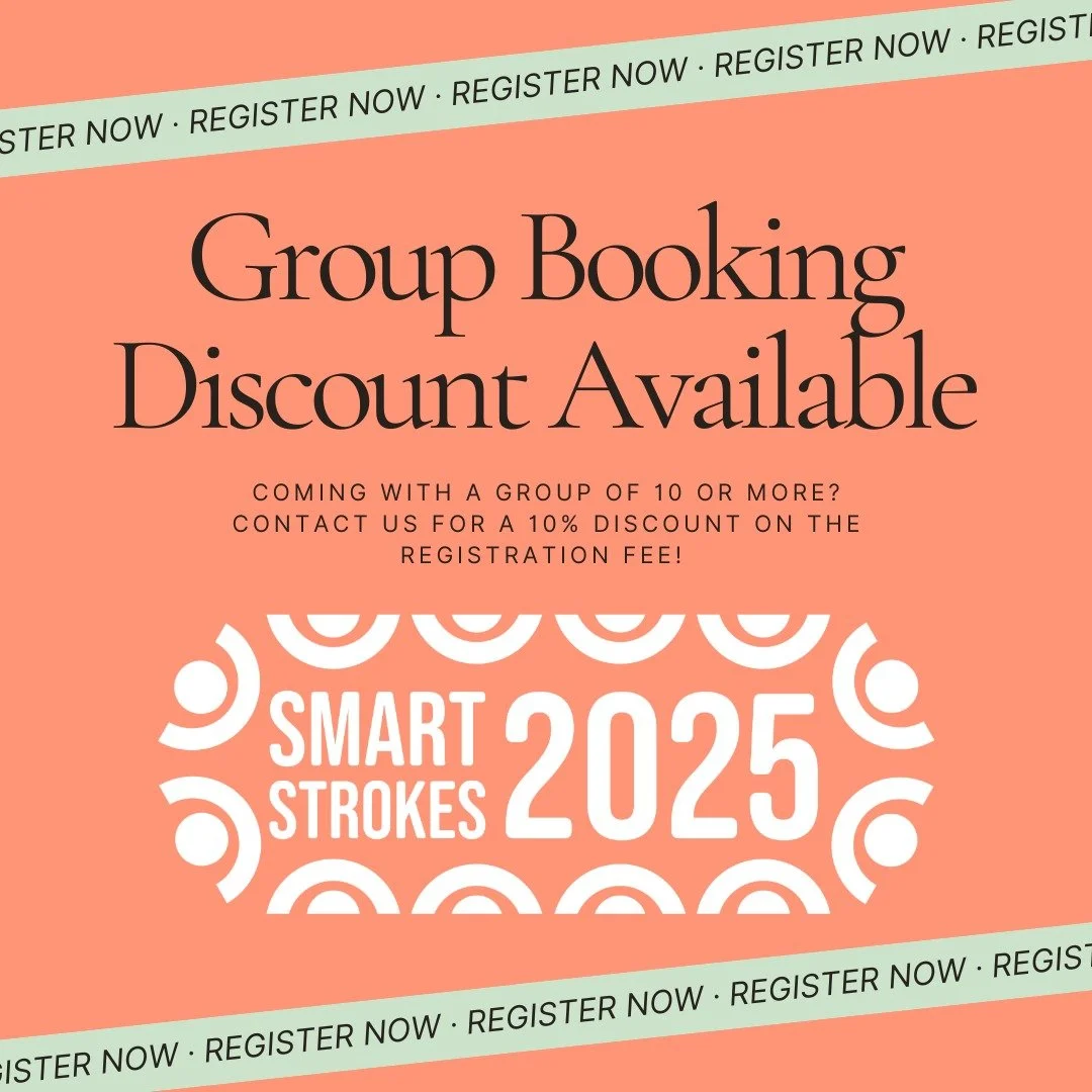 Bring your crew & save! 🎉 Group discounts are available for the Smart Strokes 2025. Visit our conference website for more information.
#smartstrokes2025