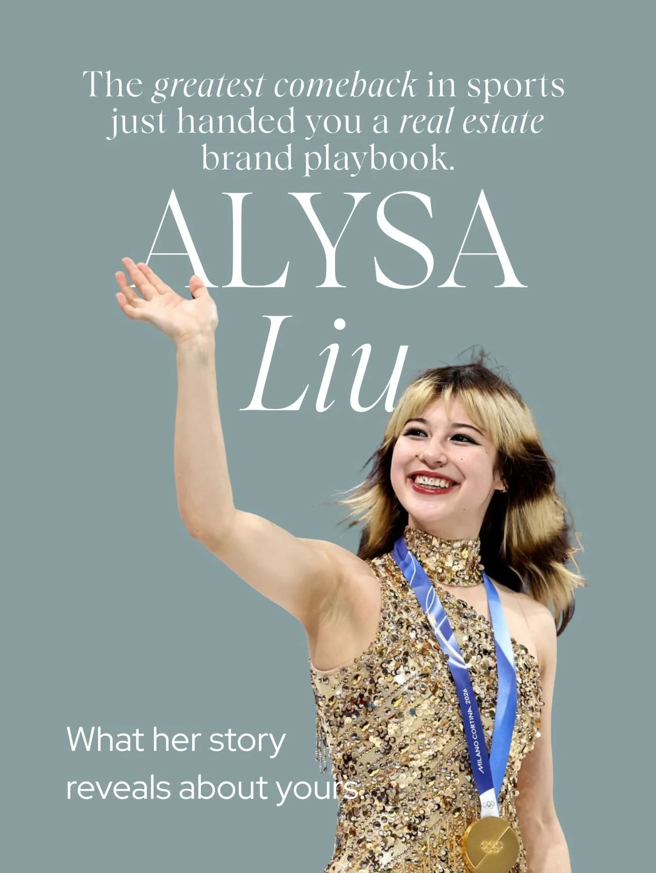 She retired at 16. Came back at 19. Won Olympic gold at 20.
Not because she worked harder than everyone else.
Because she finally stopped performing for anyone but herself.
There are six lessons in her story that every serious realtor needs to sit wi