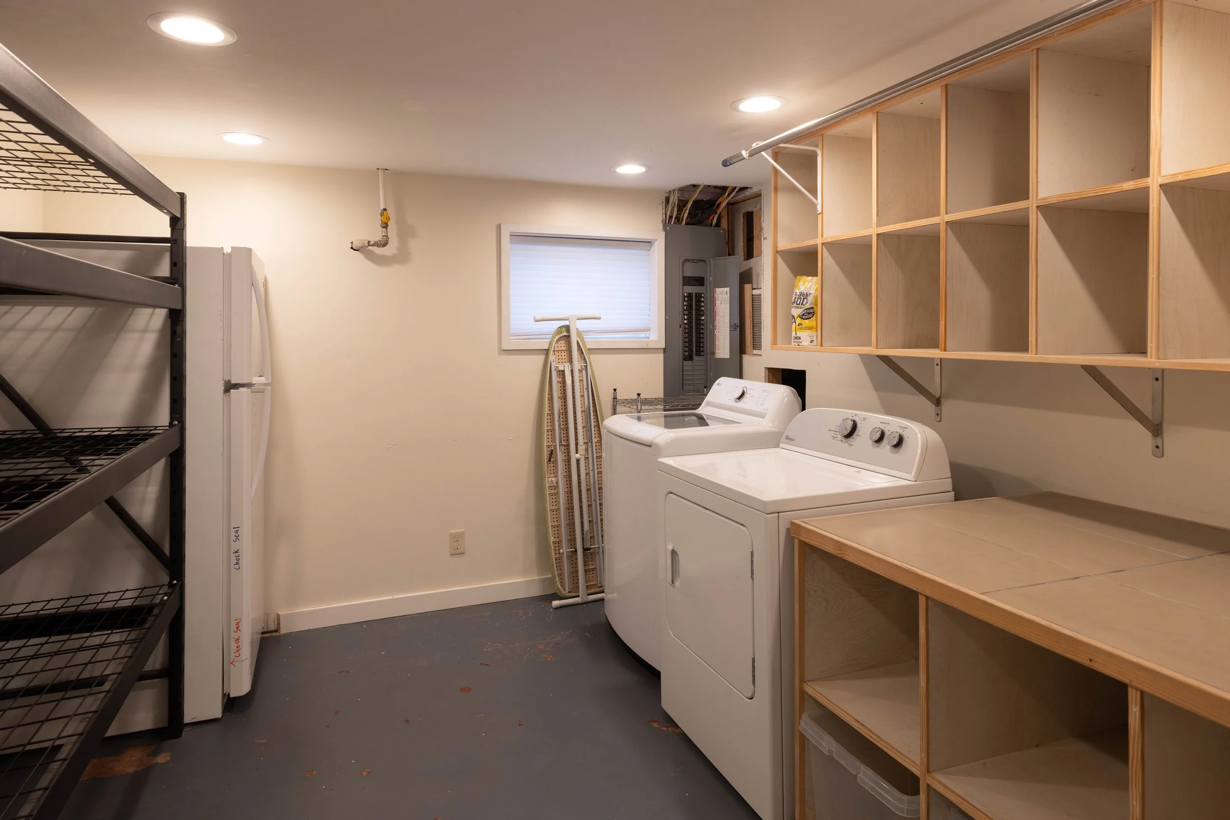 Full on Laundry with storage space — Charlottesville City rental.