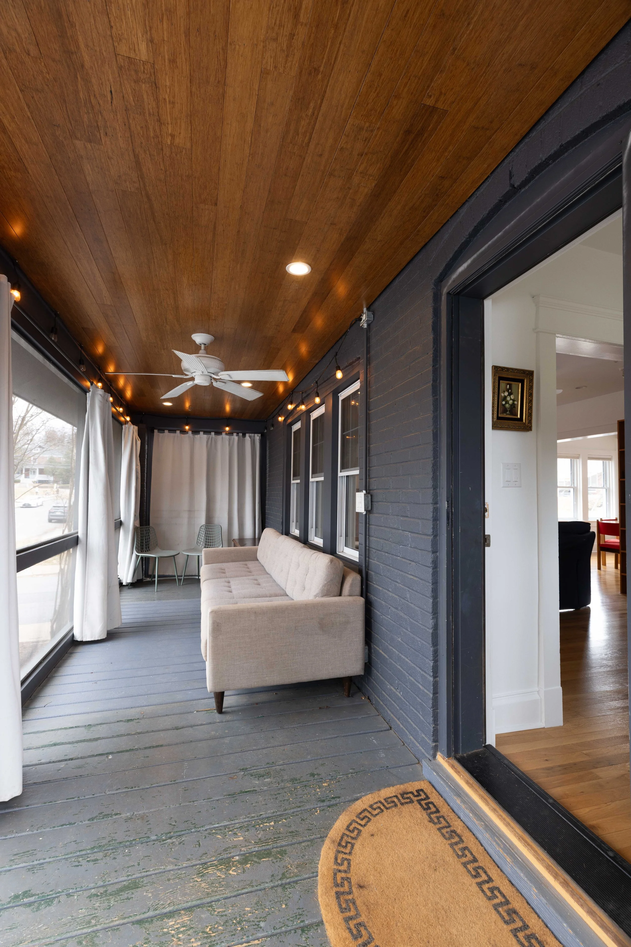 Front porch at 1219 Gordon Ave — minutes from UVA and UVA Medical Center.