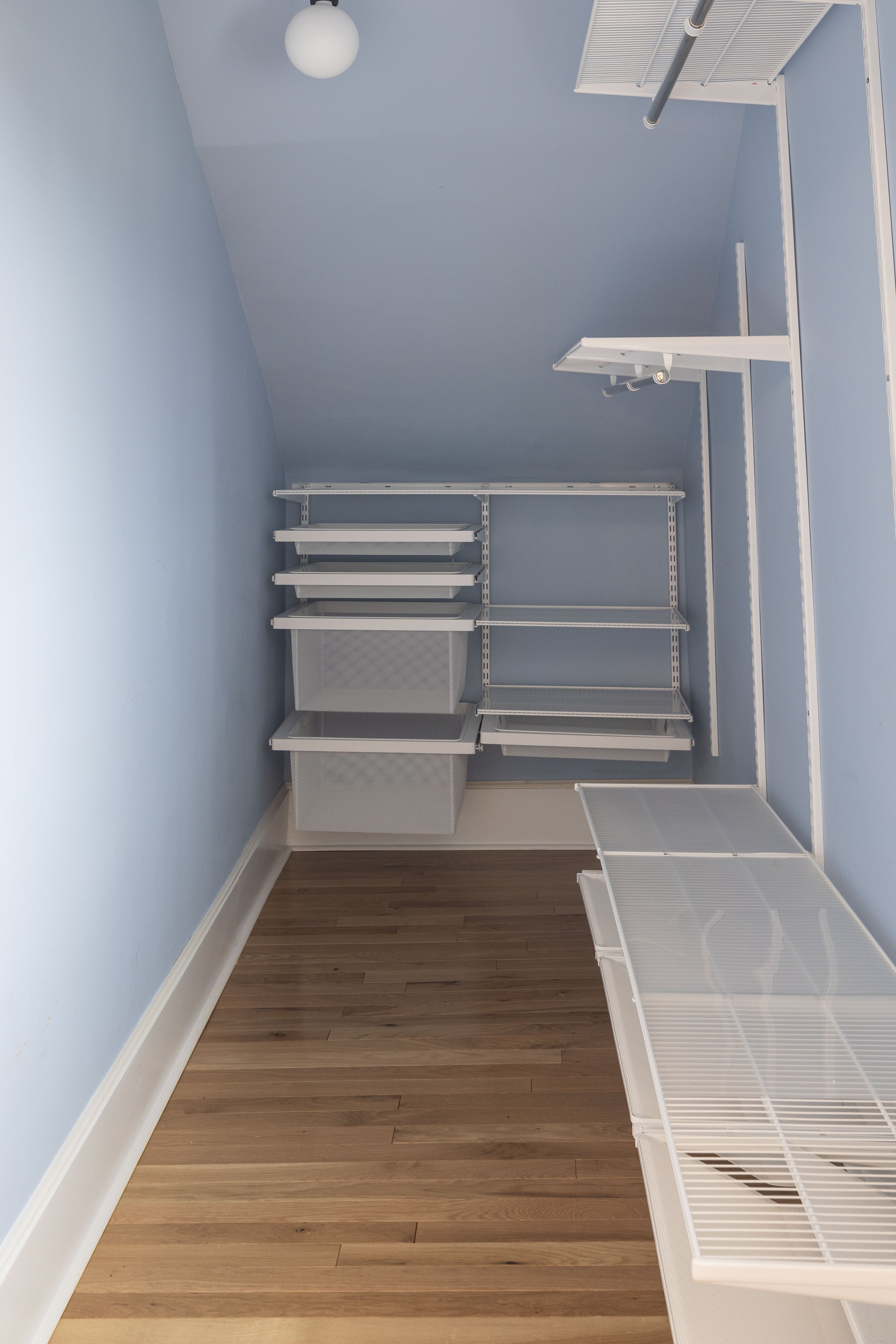 Bedroom 1 Closet  at 1219 Gordon Ave — furnished Charlottesville City cottage rental.