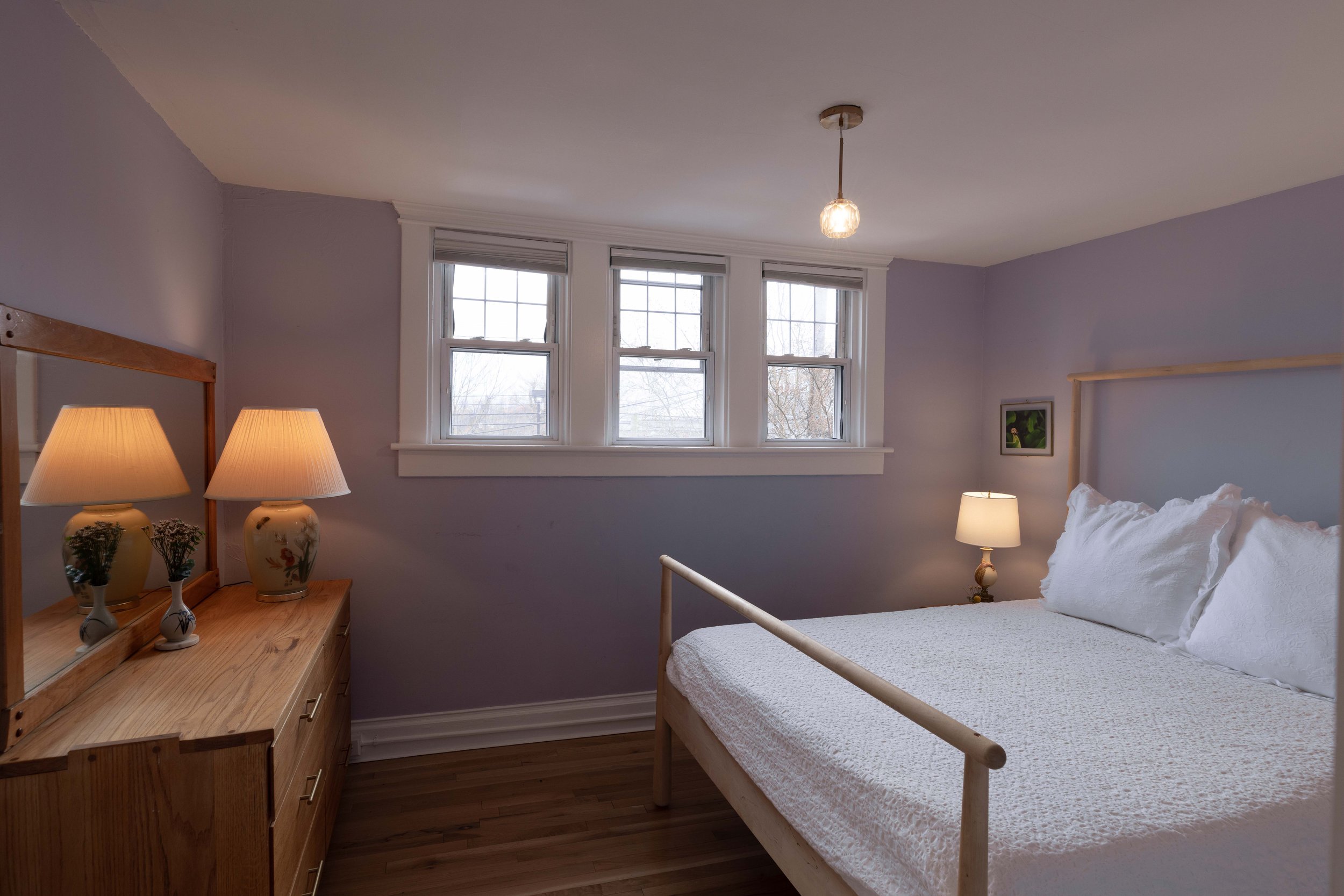 Bedroom 2  at 1219 Gordon Ave — furnished Charlottesville City cottage rental.