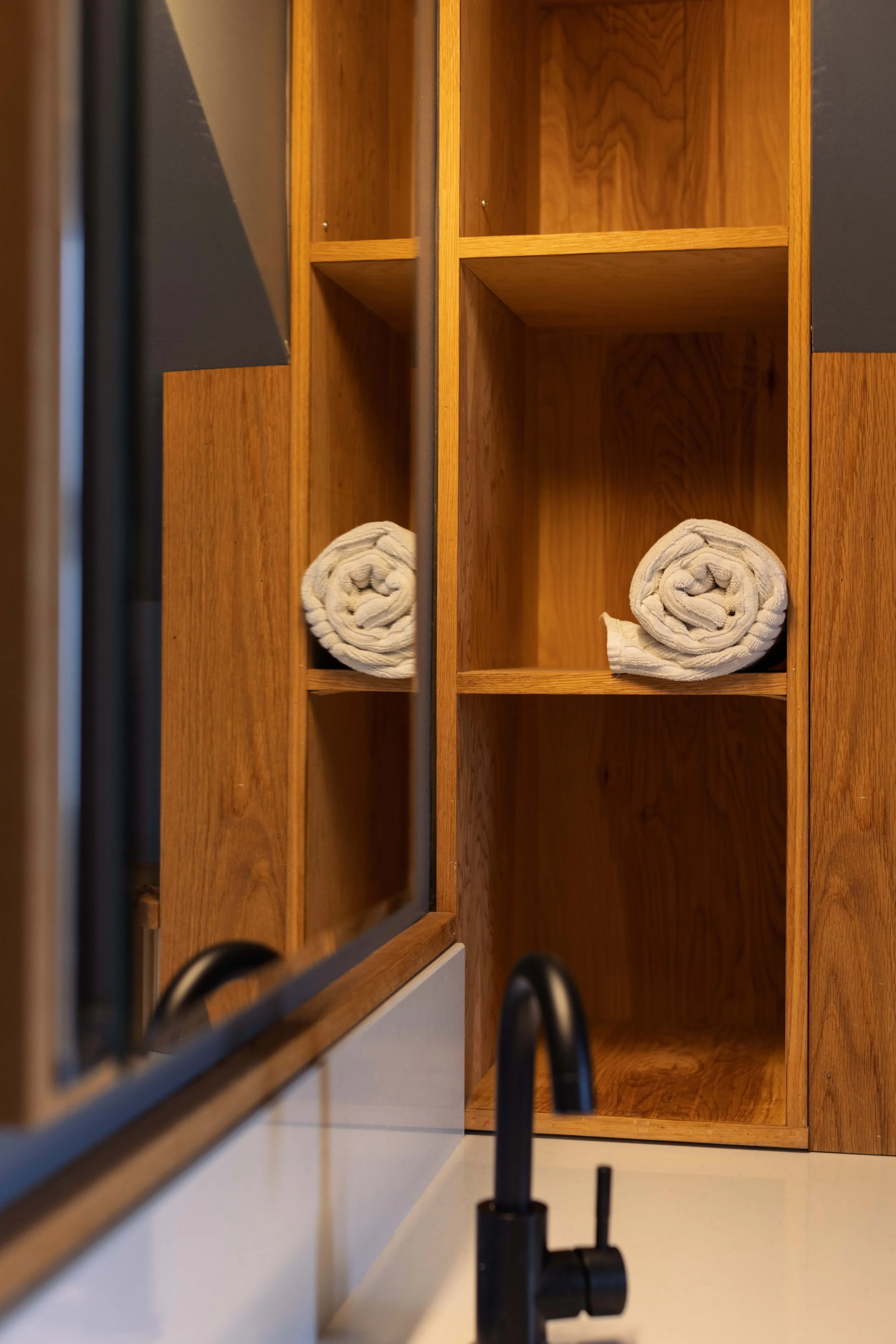 Renovated, fully functional bathroom — Charlottesville City rental.