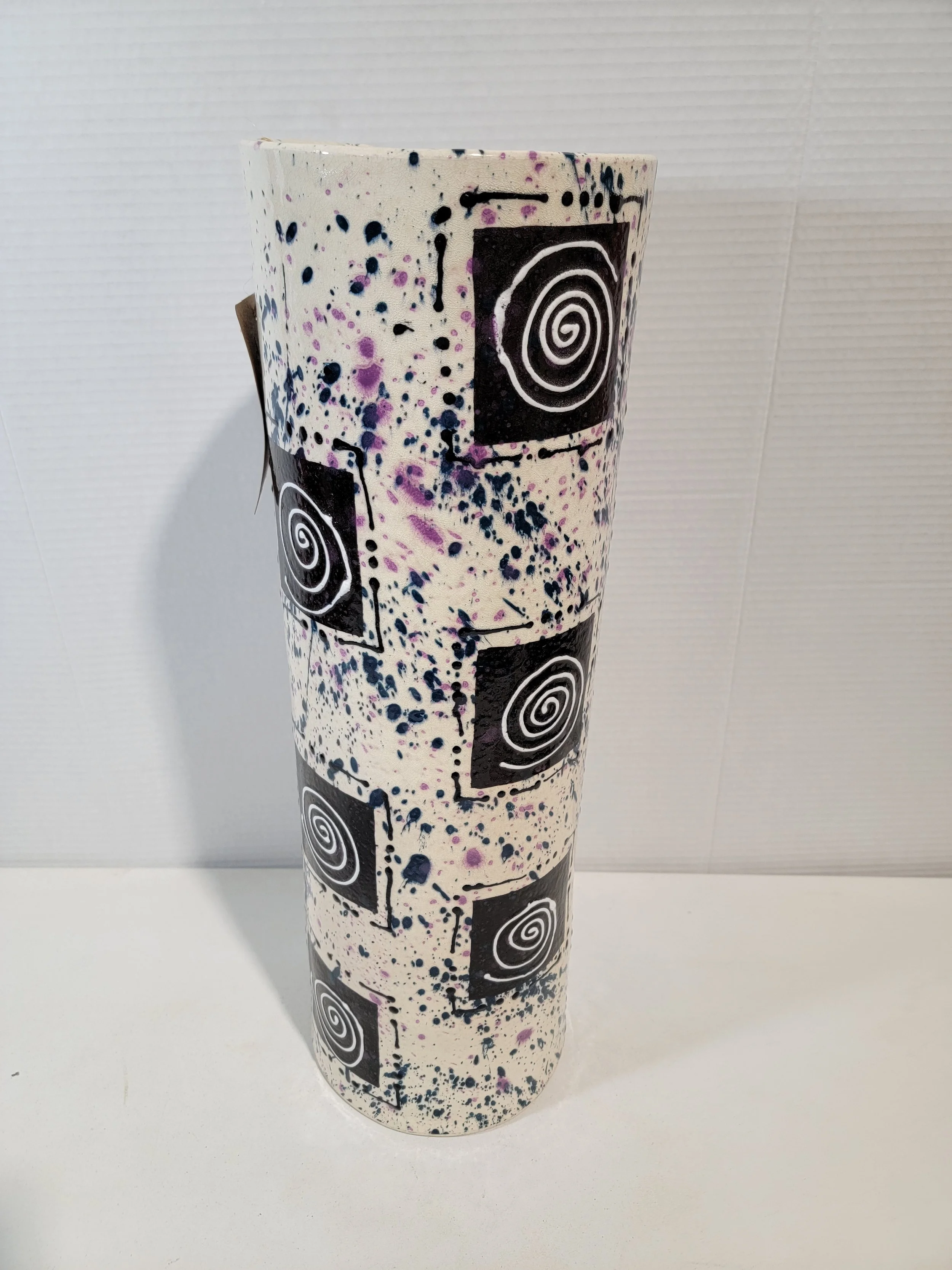 Vintage 1998 Modern Art Pottery Vase Signed HAM A3