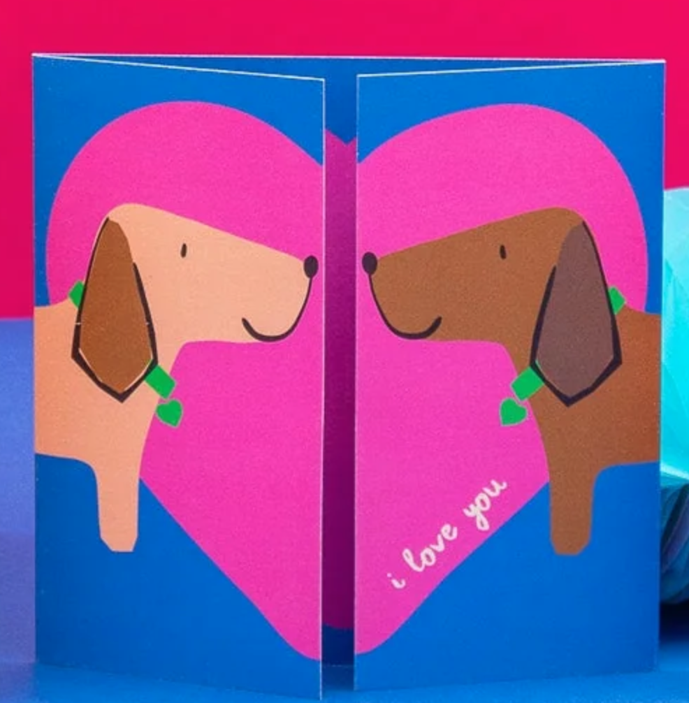 I Love You Dachshund - Papernest Card