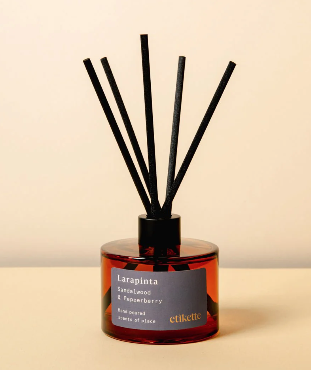 Etikette Eco Reed Diffuser ~ Larapinta in Sandalwood & Pepperberry