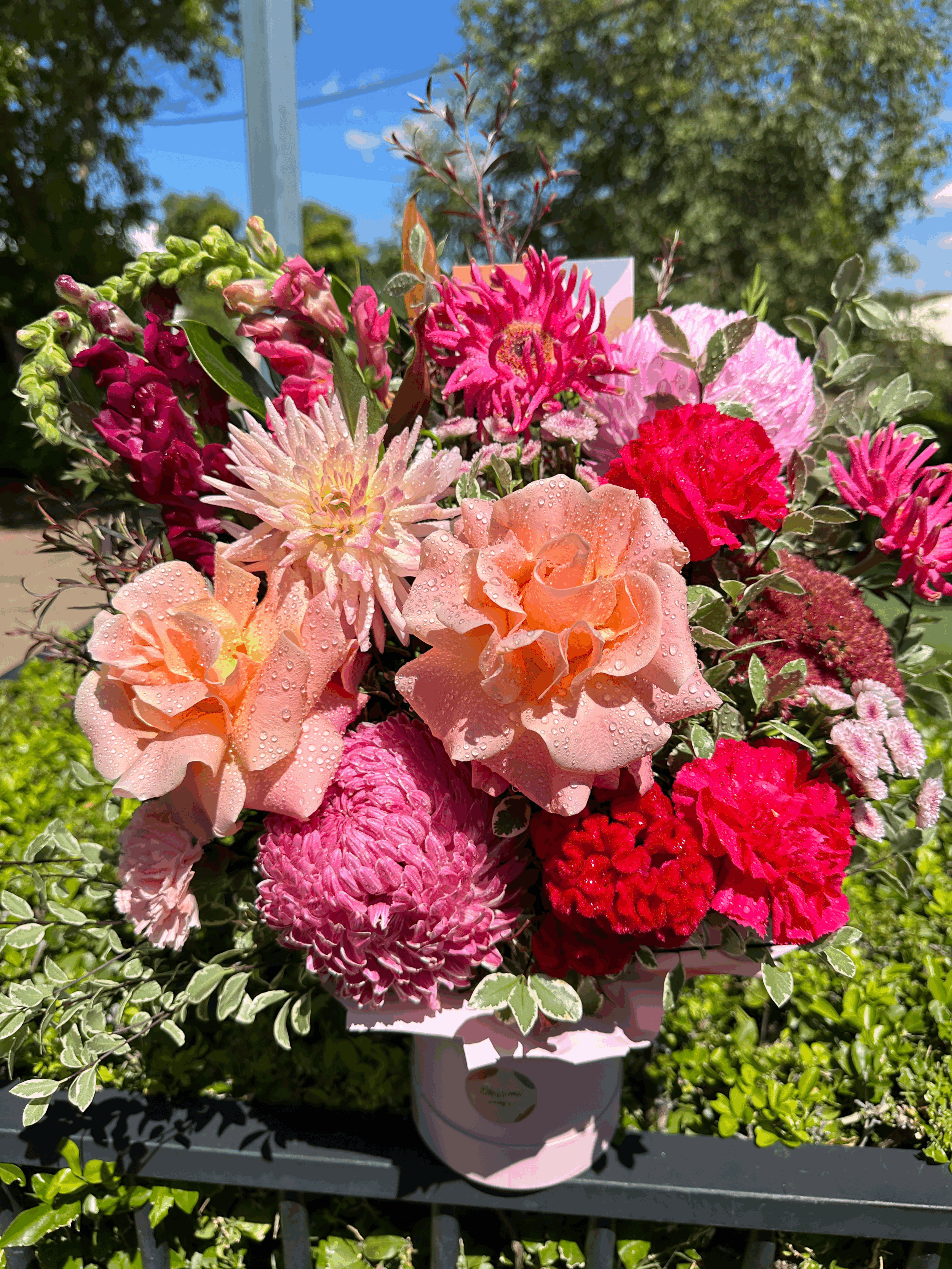 Mother's Day Hat Box Arrangement
