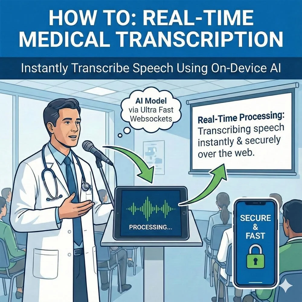 Specialized Medical language models for doctor's appointments or medical conversations & events.