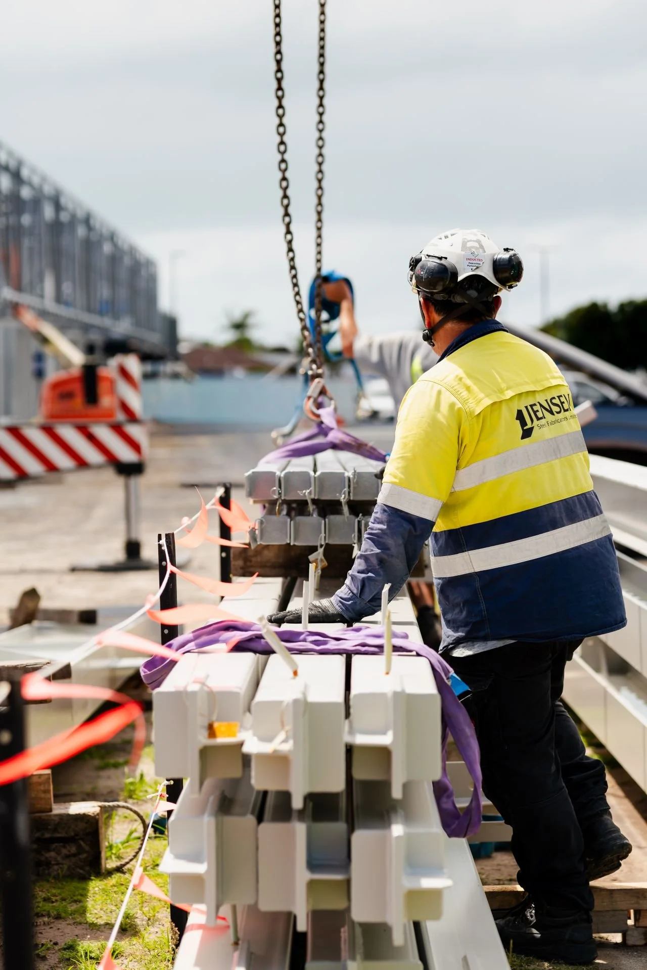 Papamoa Plaza - Steel Frames Are Up