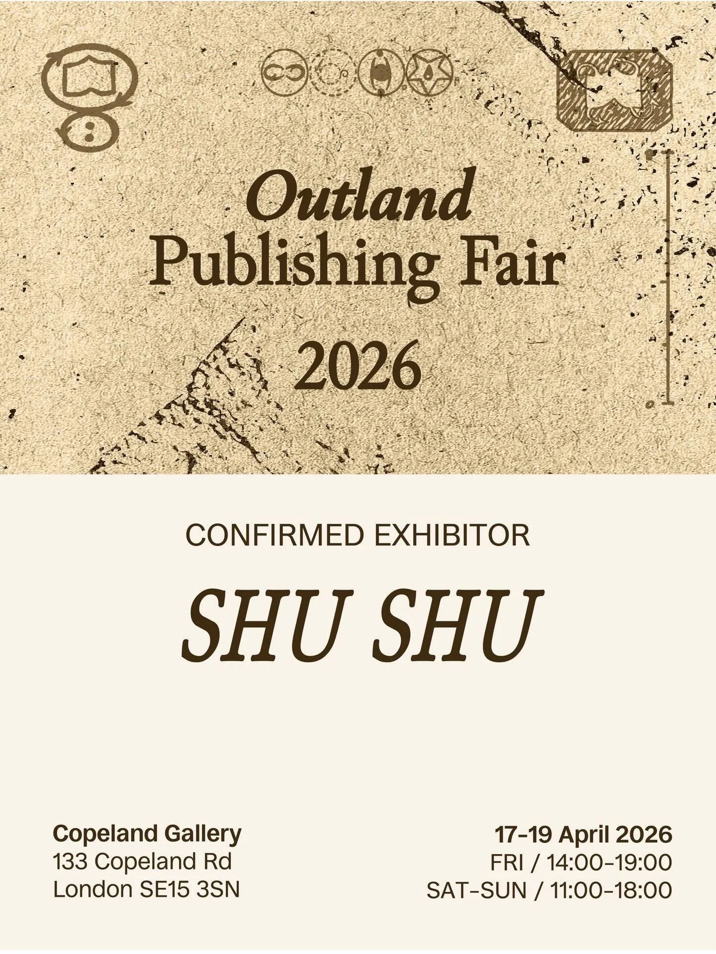 This is SHU SHU&rsquo;s second time participating in Outland, and this time we&rsquo;ll be waiting for you all at the venue.

About Outland Publishing Fair
Outland Publishing Fair celebrates independent publishing practices from Sinophone communities