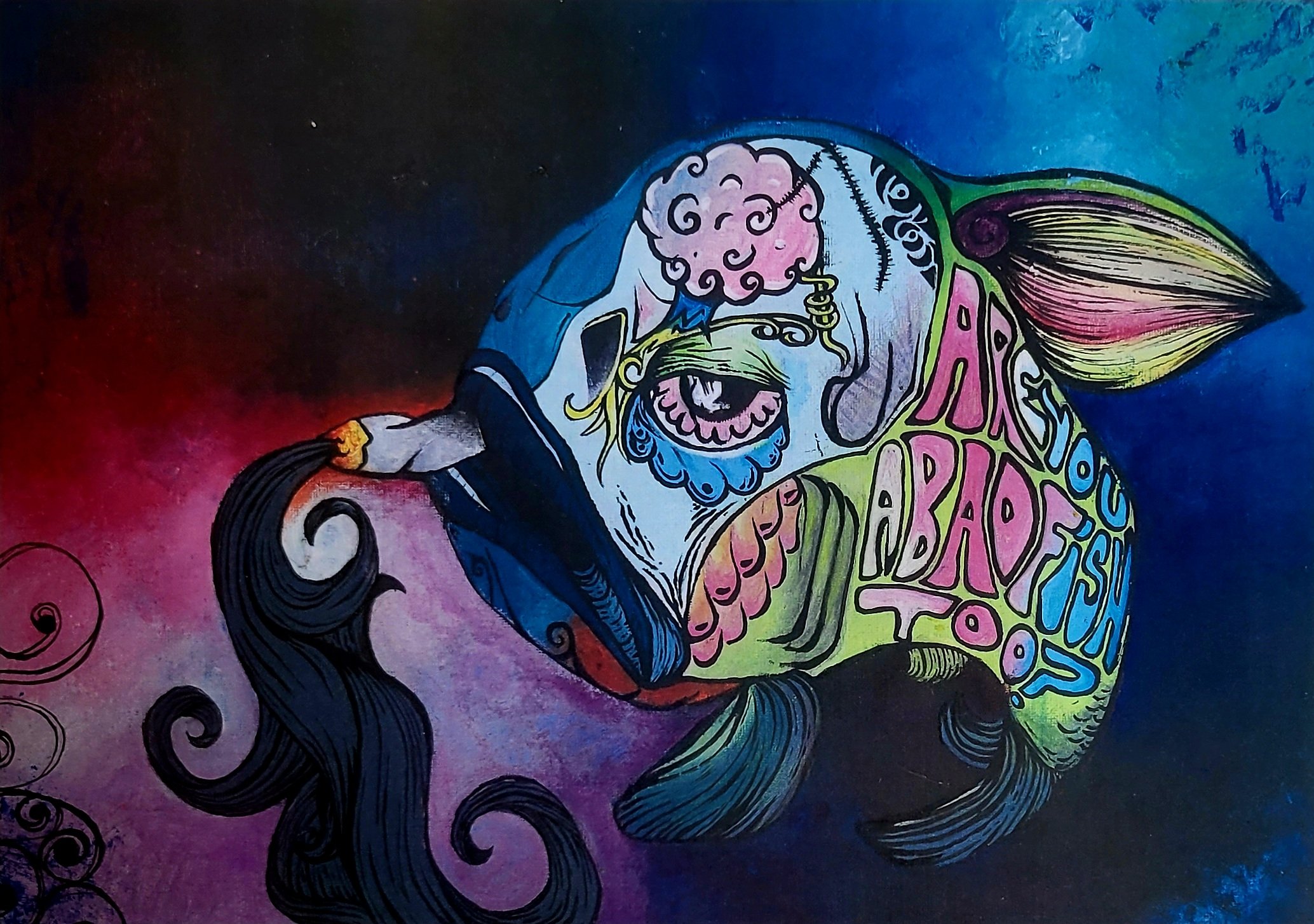 "Are you a bad fish too?" A4 print