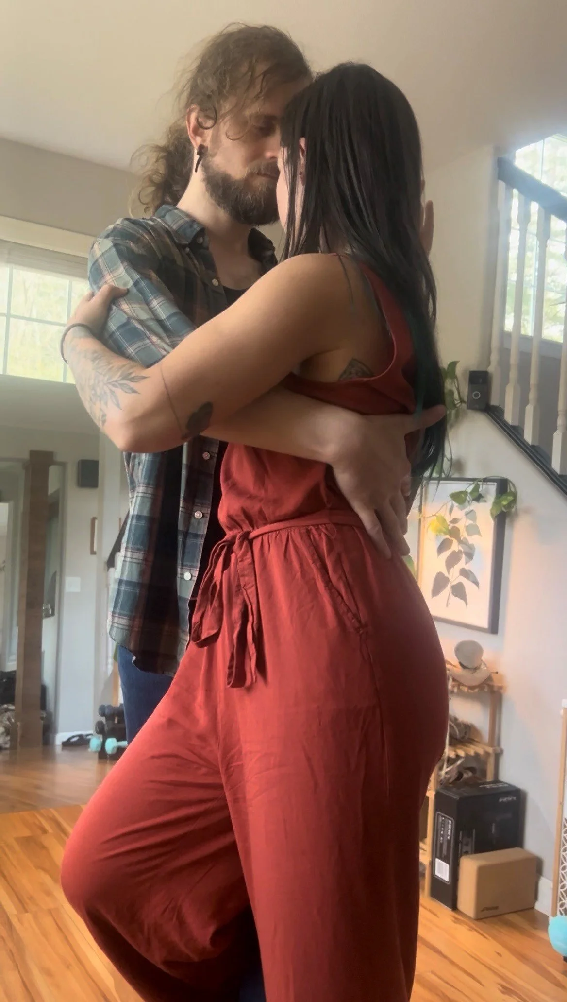 Private Students working on close embrace, Spring 2026