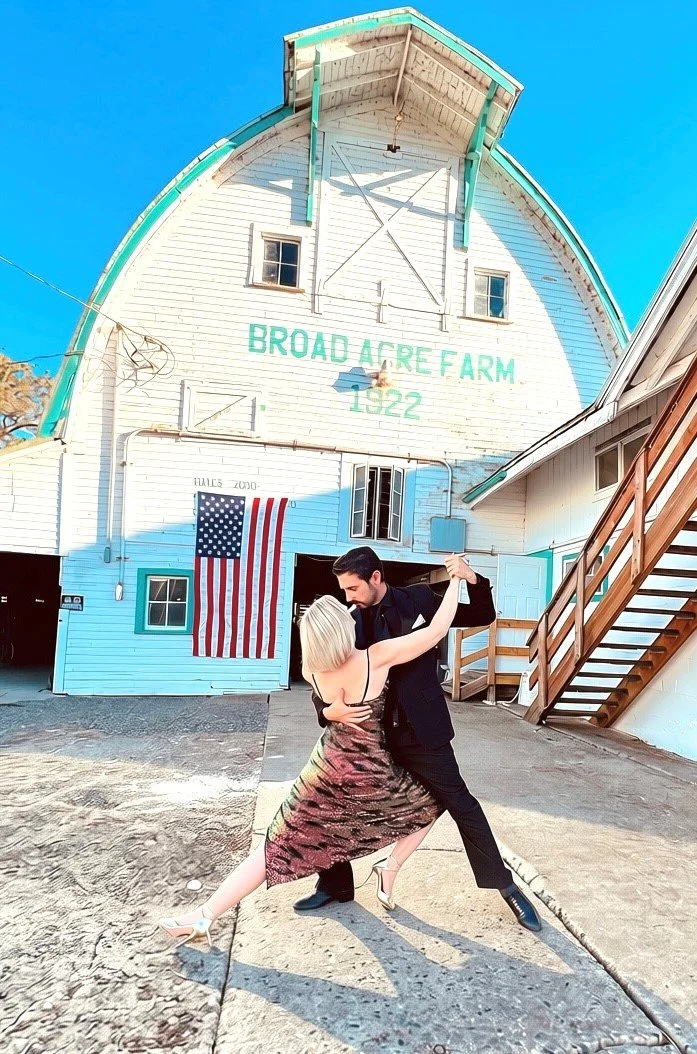 Jennifer and Martin Almiron perform at the Tango Barn July 2026