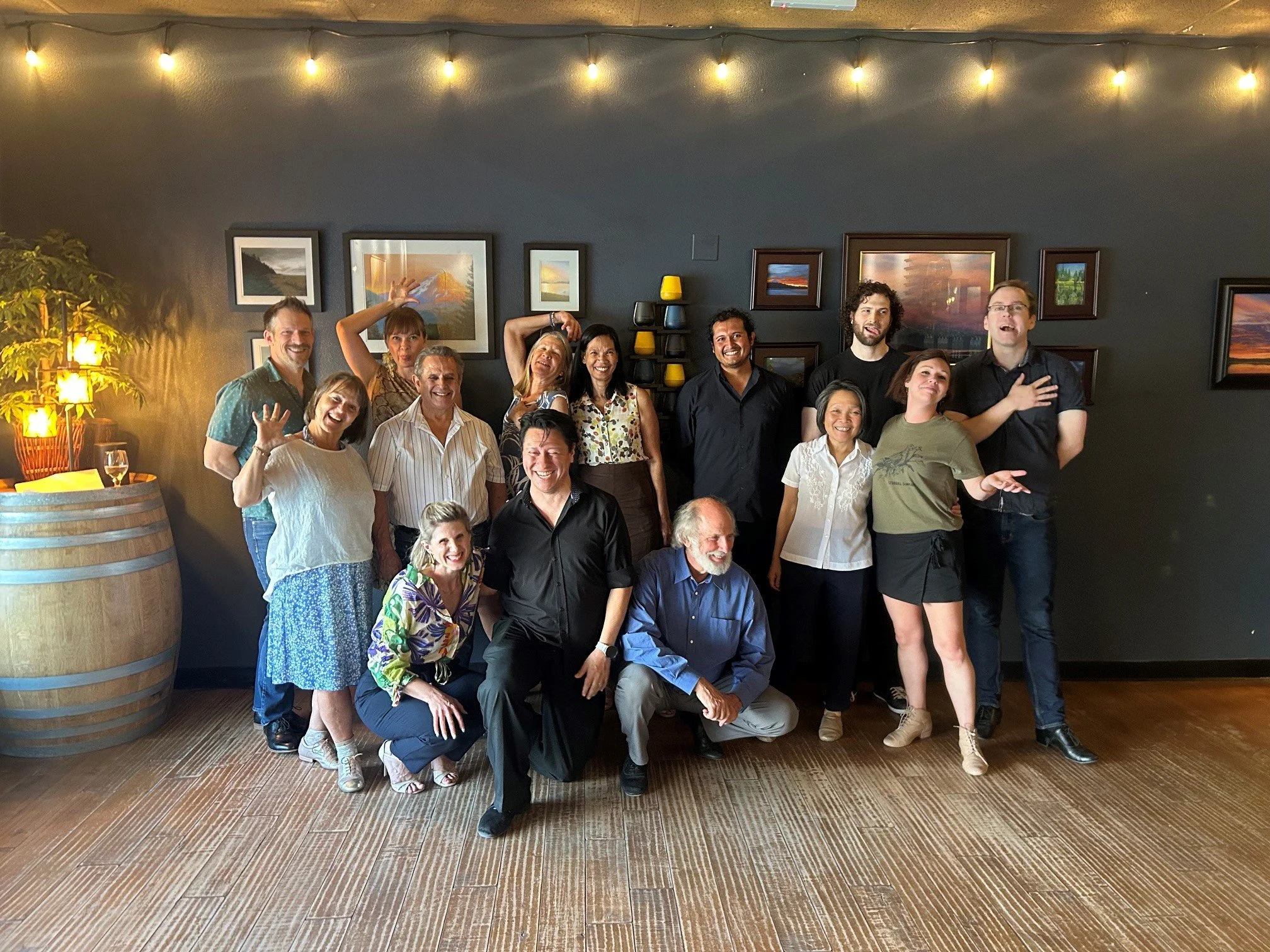 Victor Rua visits as guest teacher for the Demare class