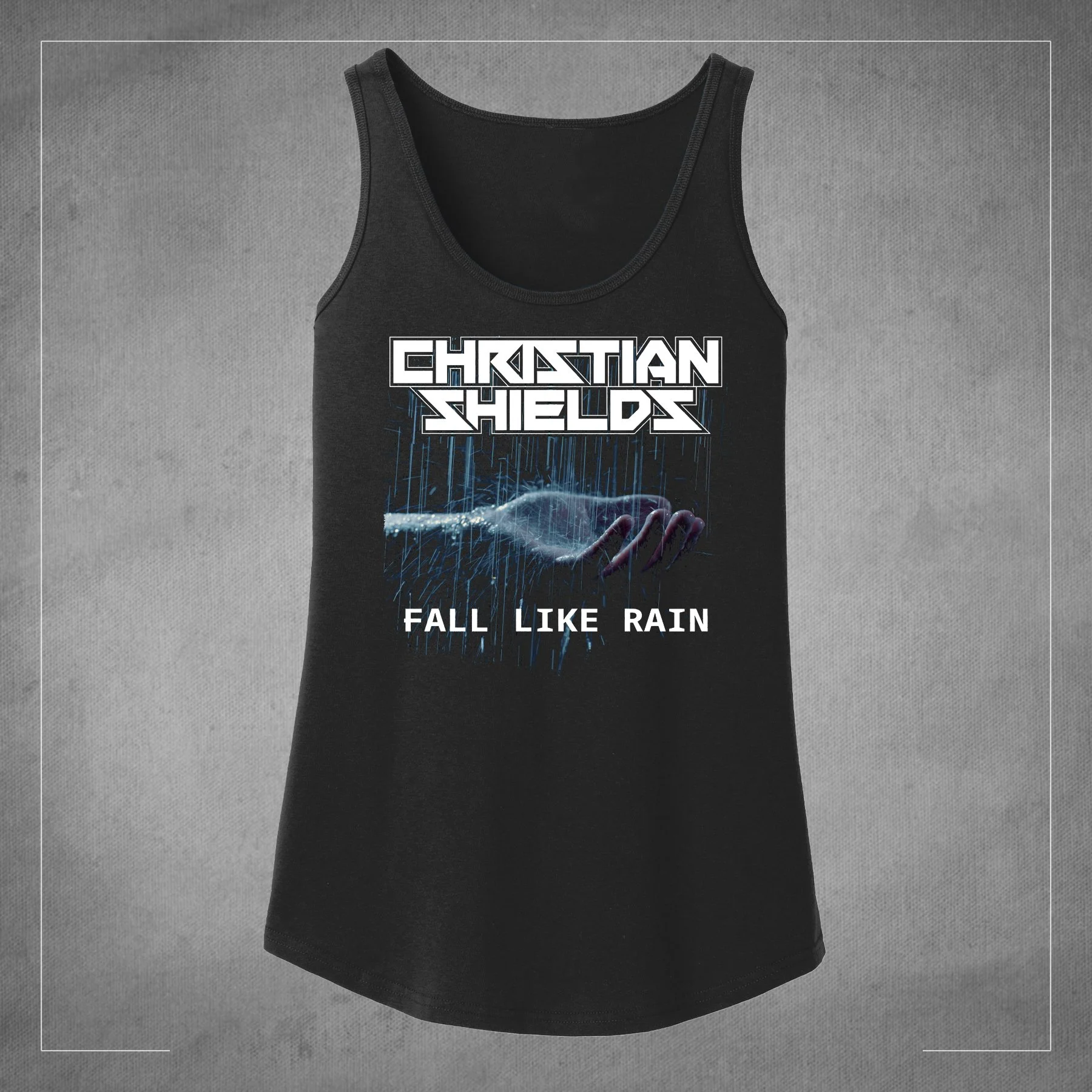 "Fall Like Rain" Single Art Women's Tank Top Mock.jpg