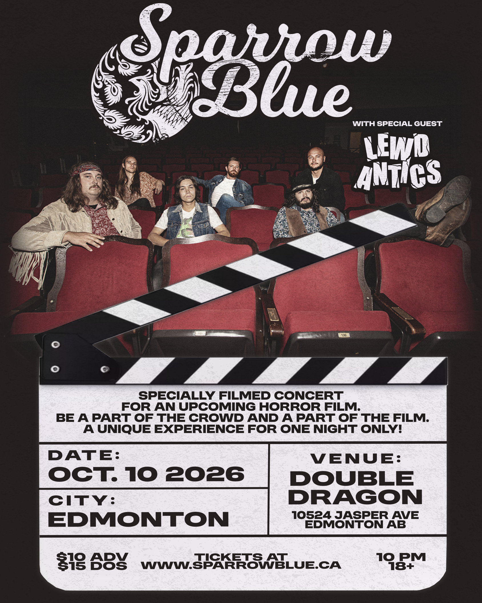 Sparrow Blue Live on Set and in Concert w/ Lewd Antics at Double Dragon