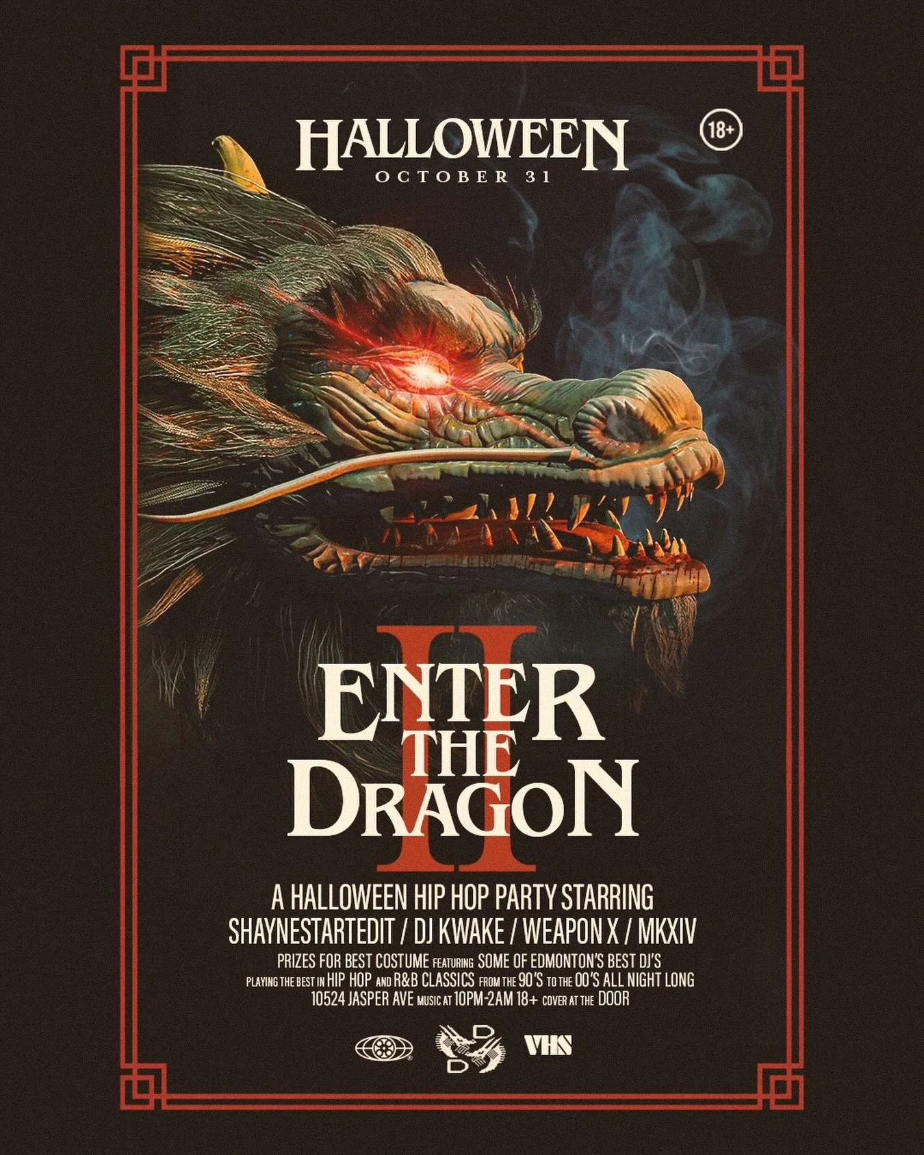 HALLOWEEN at DOUBLE DRAGON
ENTER THE DRAGON II

You know the room, you know the vibe!!
🎃 HALLOWEEN 2026 at DOUBLE DRAGON
&ldquo;ENTER THE DRAGON II&rdquo; 🐉

🗓️ Date: Saturday, October 31, 2026
📍 Location: Double Dragon
🎧 Music: Hip-Hop &bull; R