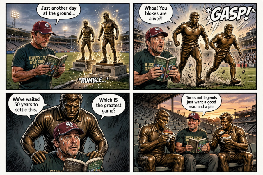 Statues Come to Life for The Greatest Game of All!