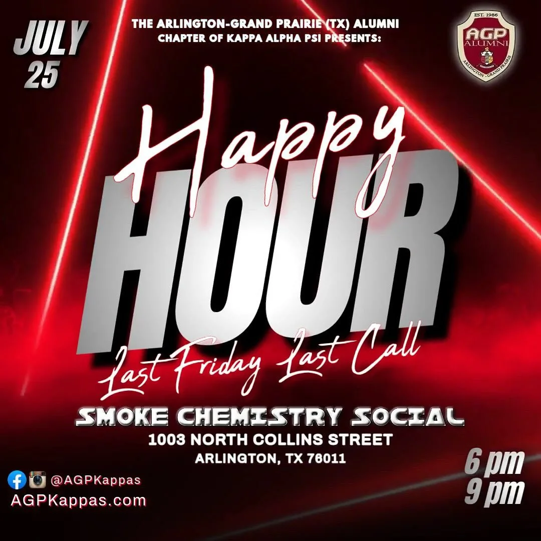 Join us tonight at @smokechemistry for AGP Happy Hour from 6-9pm!