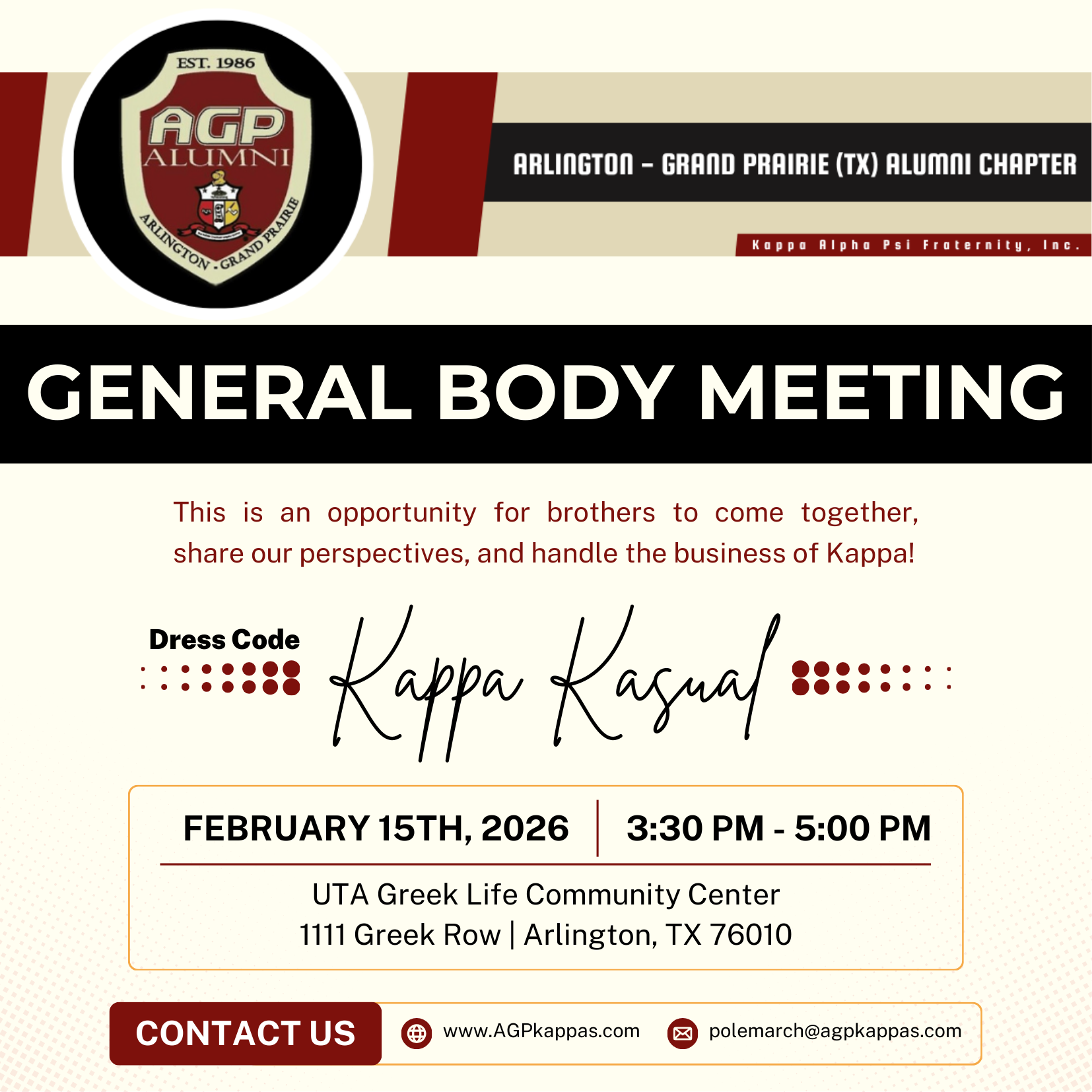 AGP Chapter Meeting