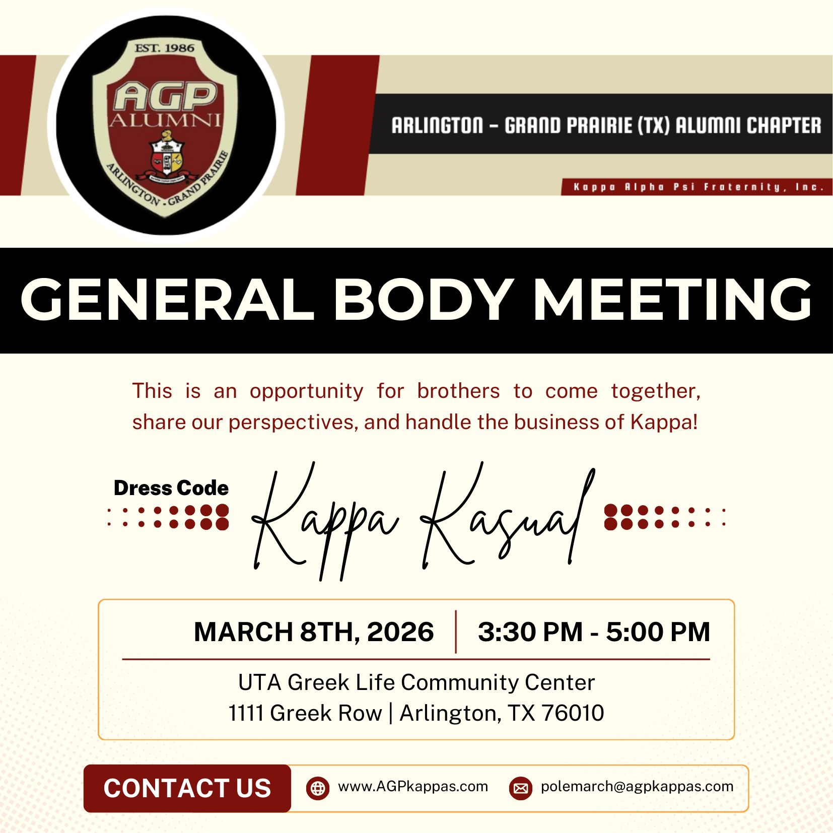 AGP Chapter Meeting