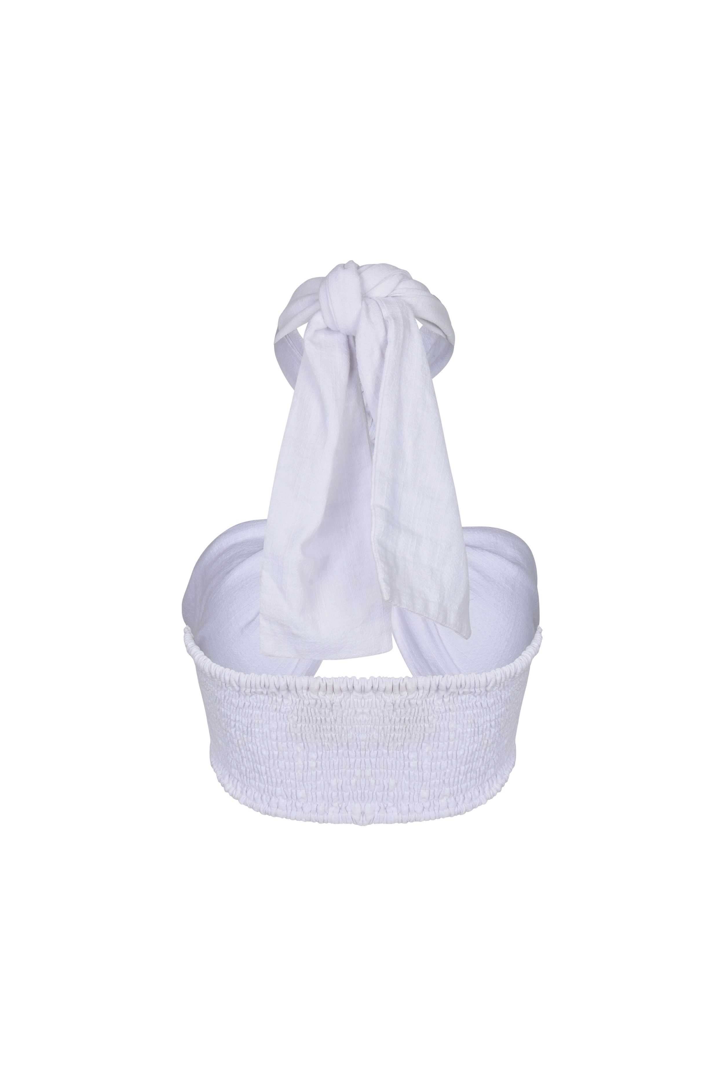 Signature multiwear organic cotton wrap top in white by SOULLA the Labe