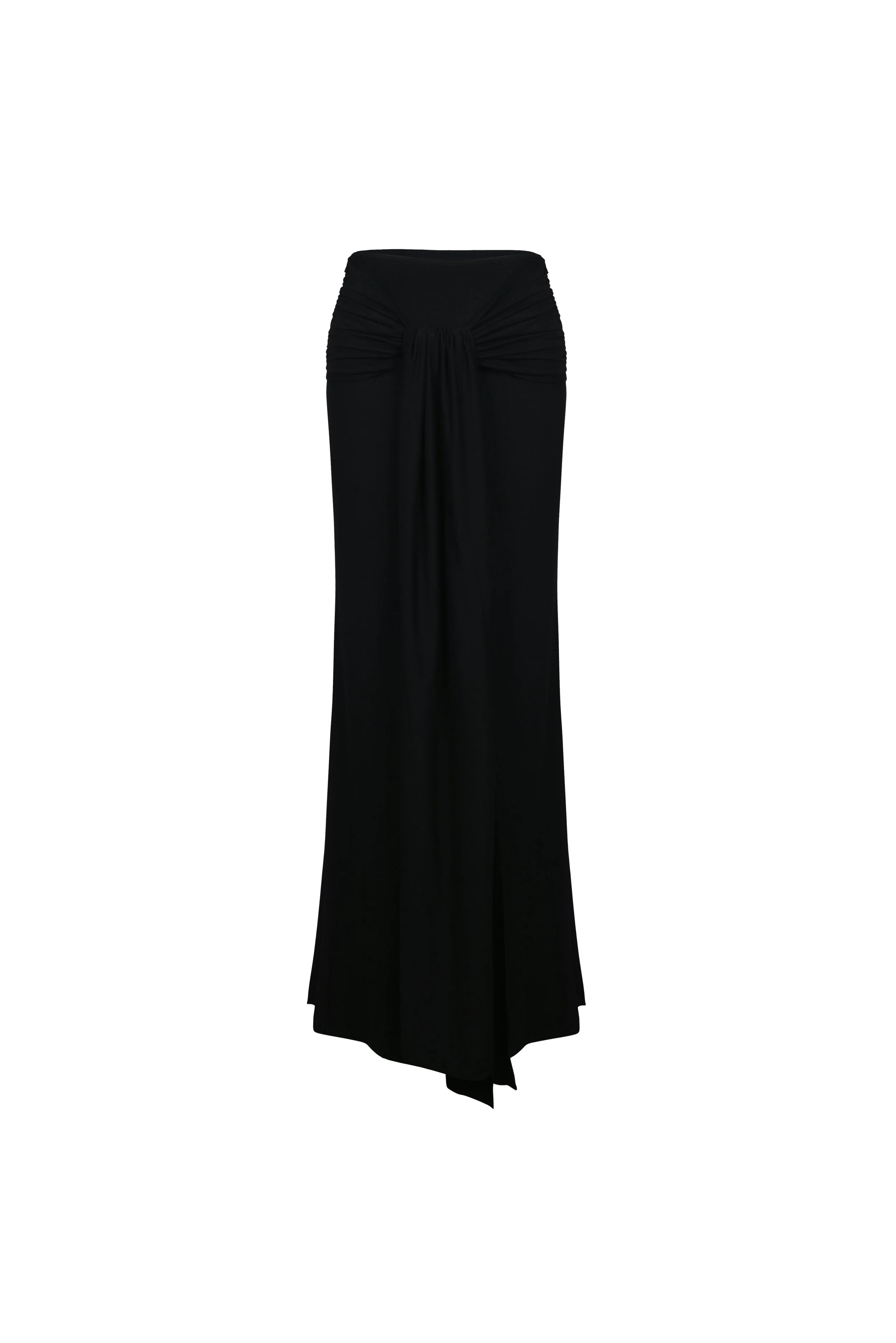 Alma wrap maxi skirt in black by SOULLA the Label