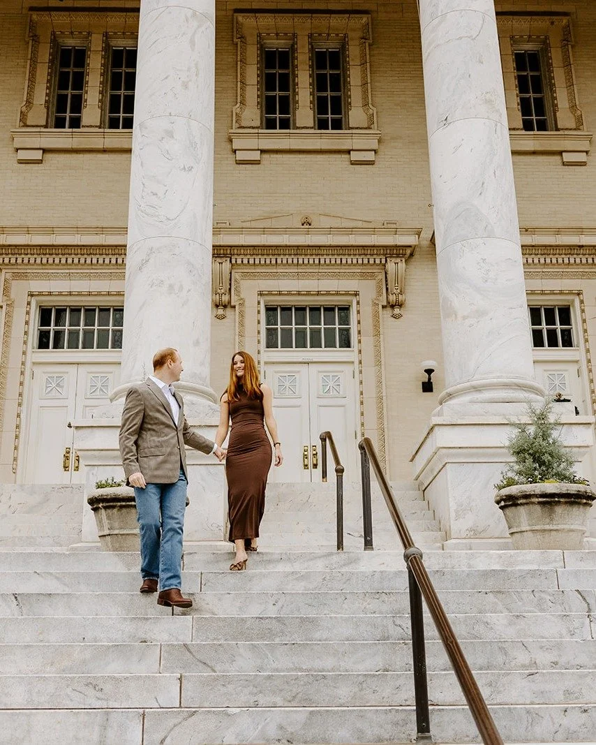 Caraline &amp; Brady's perfect engagement session!!! These two give me MAJOR royal wedding vibes. So elegant, sophisticated, chef's kiss truly. I was truly excited to add this project to my calendar and to get to hang out with them. &hearts;️