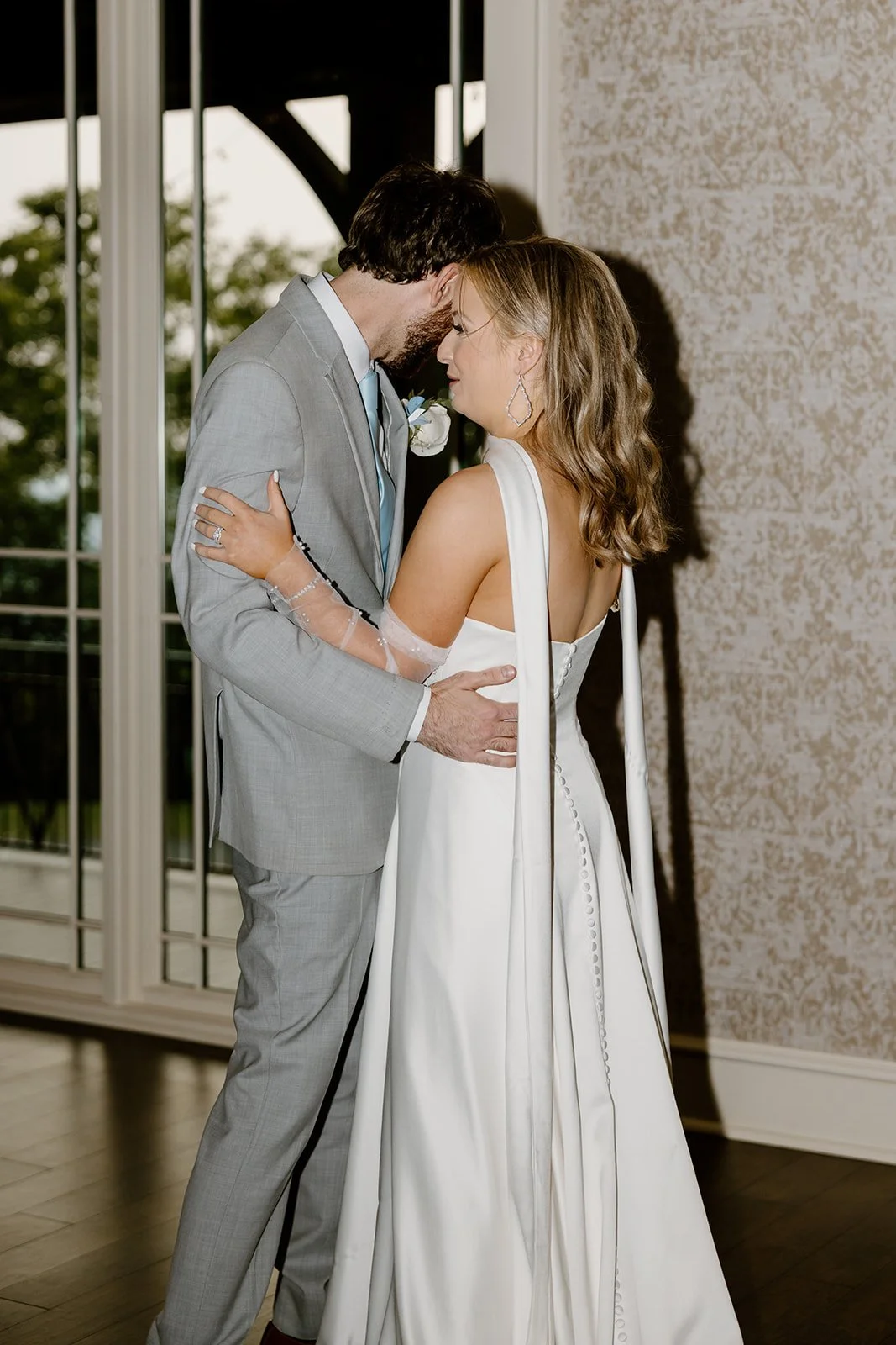 Bride and groom first dance at their Huntsville, Alabama wedding reception