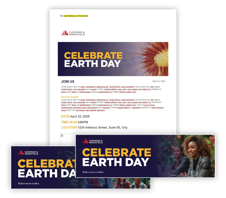 Earth Day Event Invitation Template