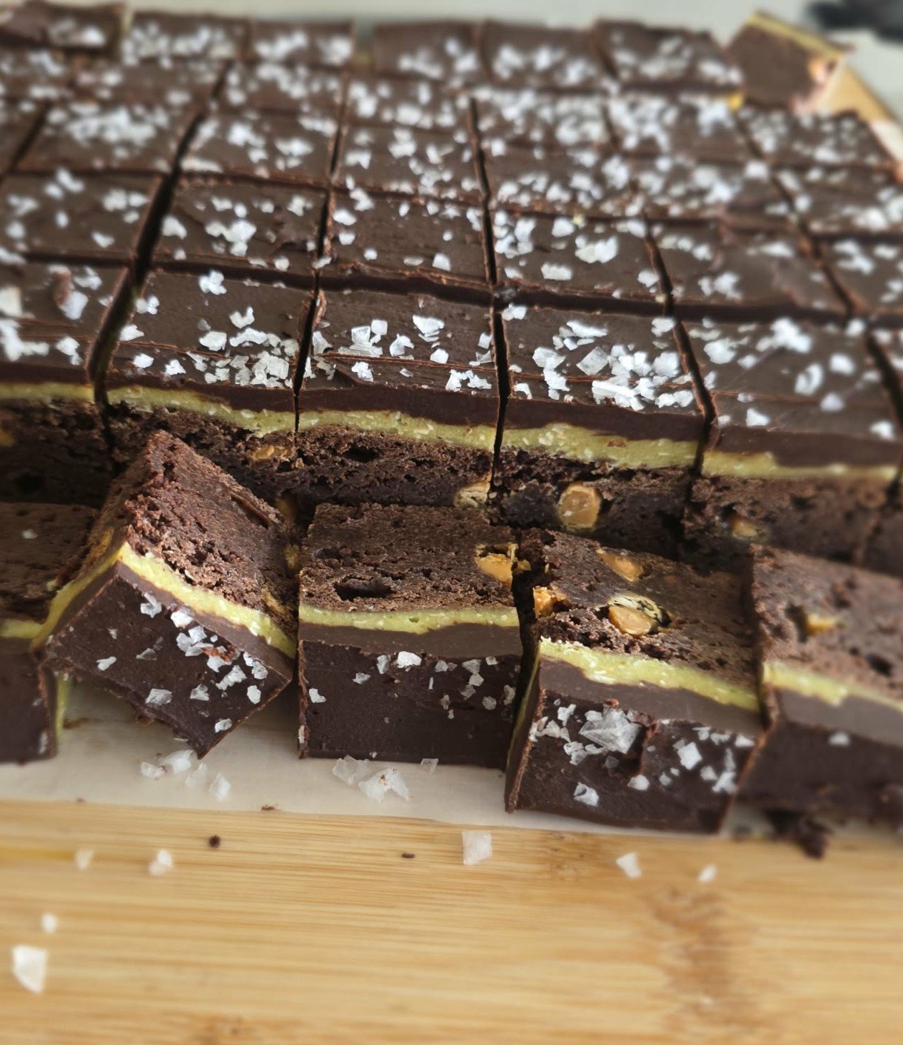 Dark Chocolate Pistachio Brownies