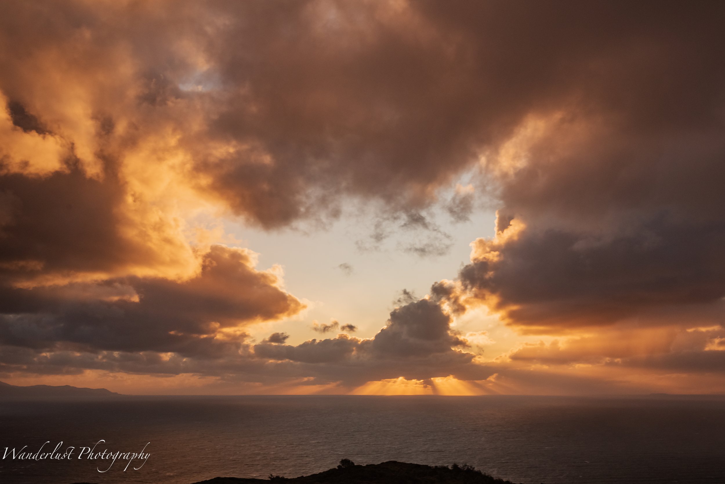 A Bluff Winter Sunset