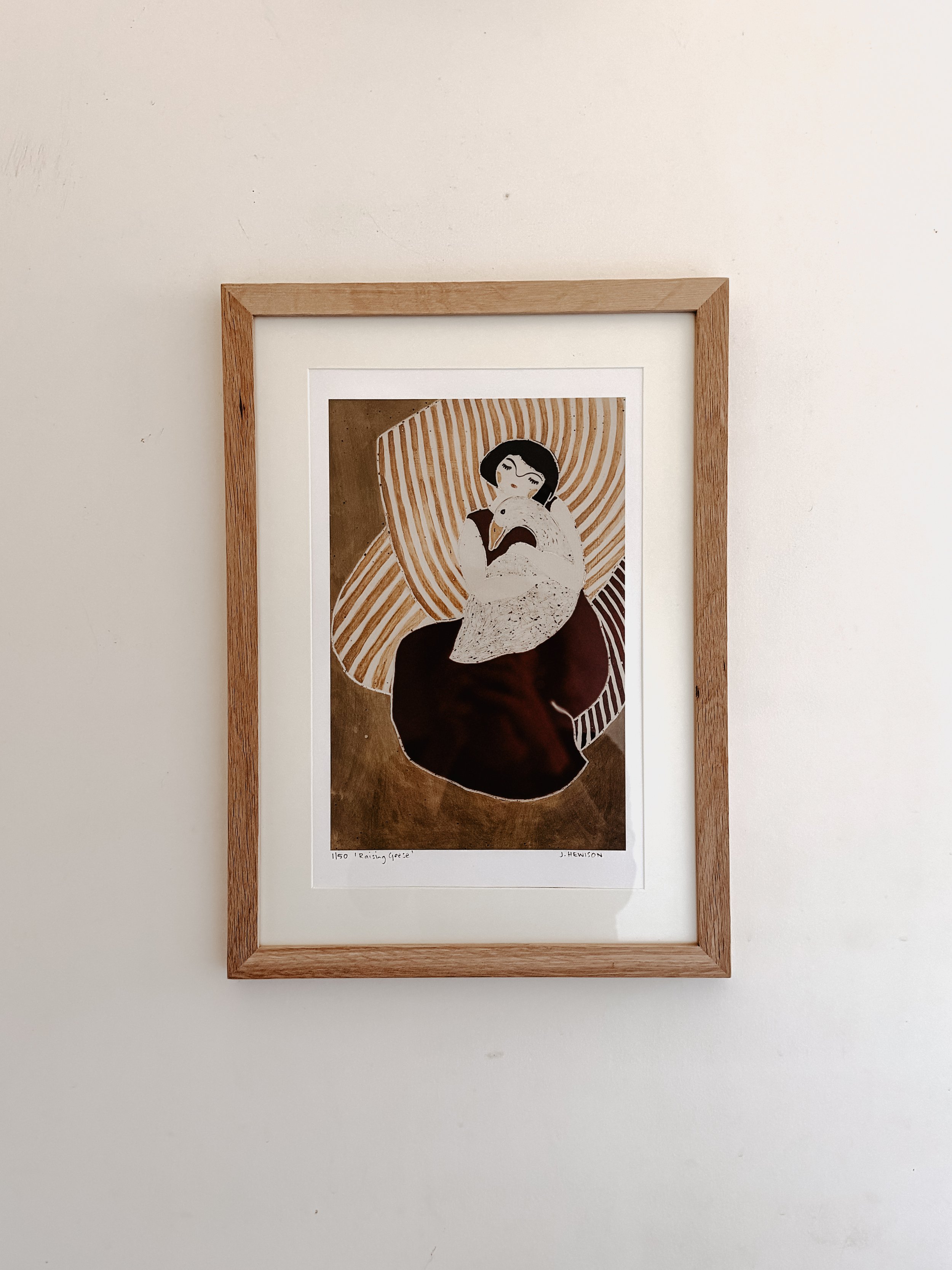 High Quality Art Print ~ Limited Edition ~ 'Raising Geese'