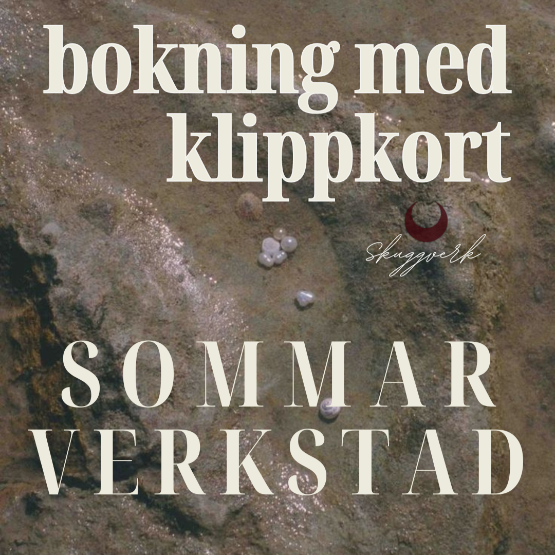 24 juni - bokning med klippkort  sommarverkstad